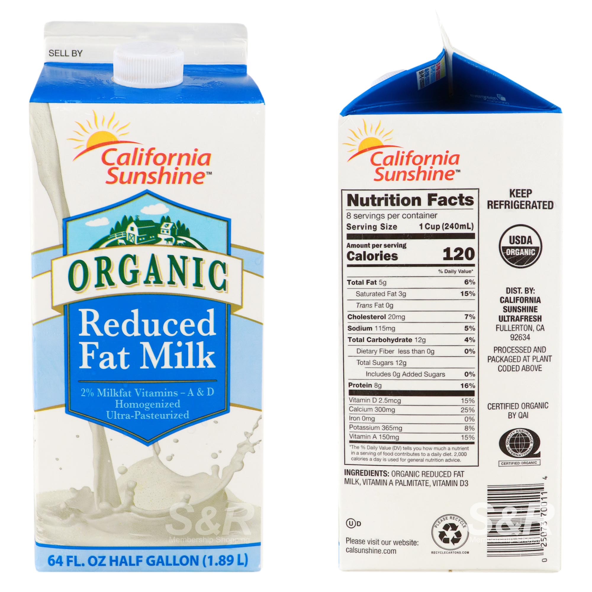 California Sunshine Organic Milk