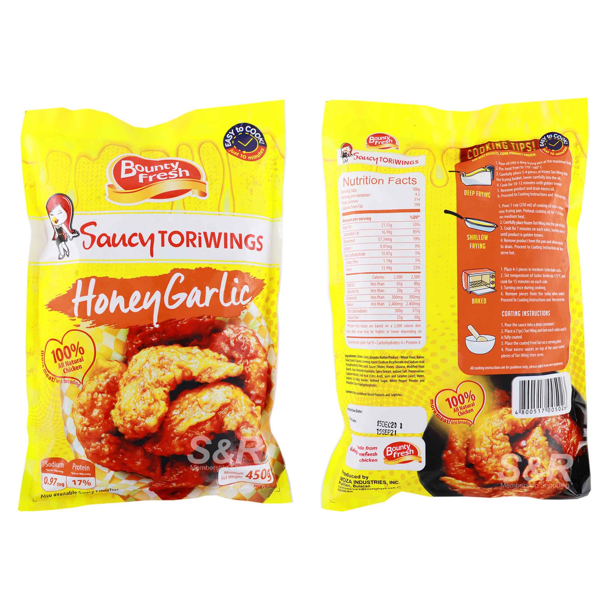 Bounty Fresh Saucy Tori Wings