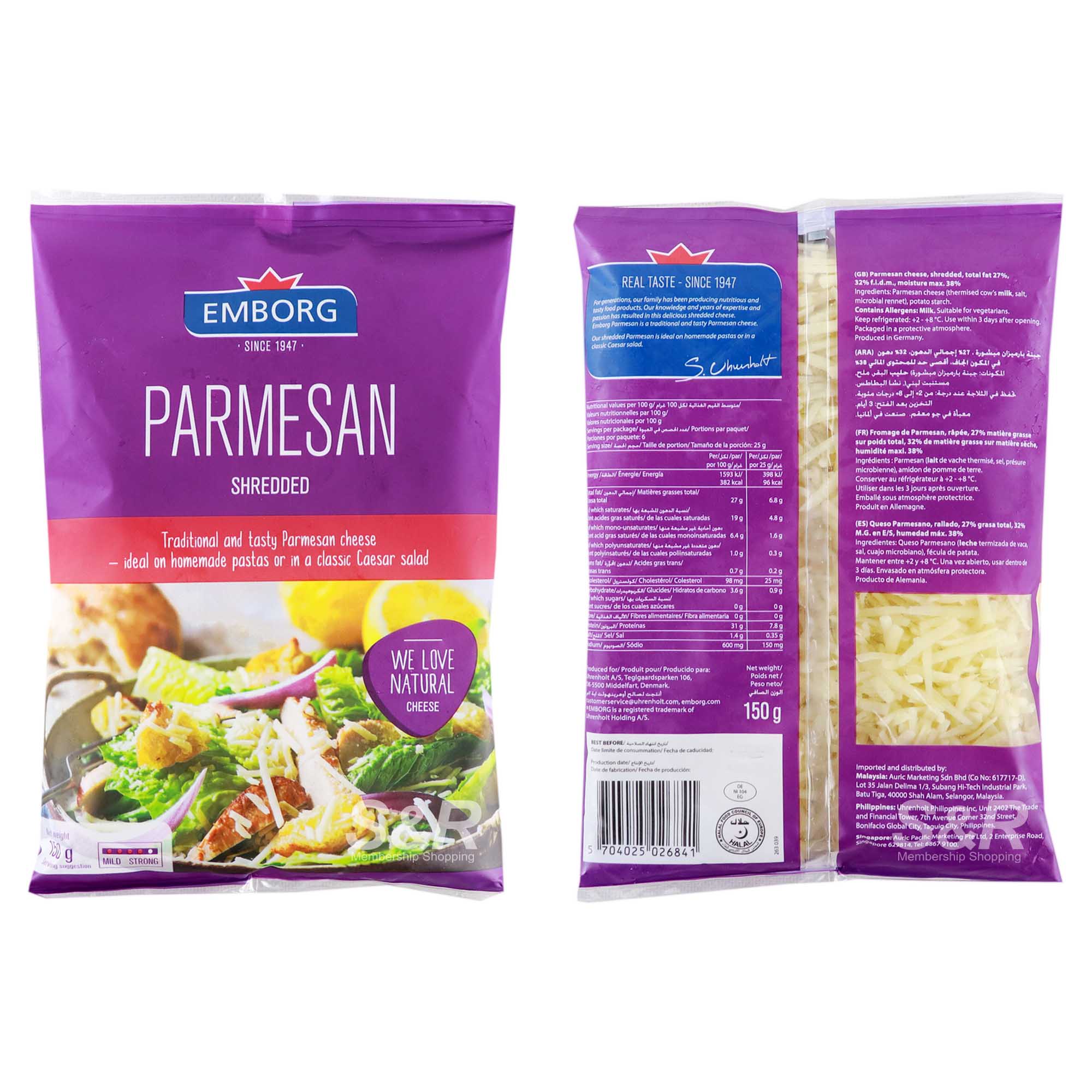 Shredded Parmesan Cheese 150g