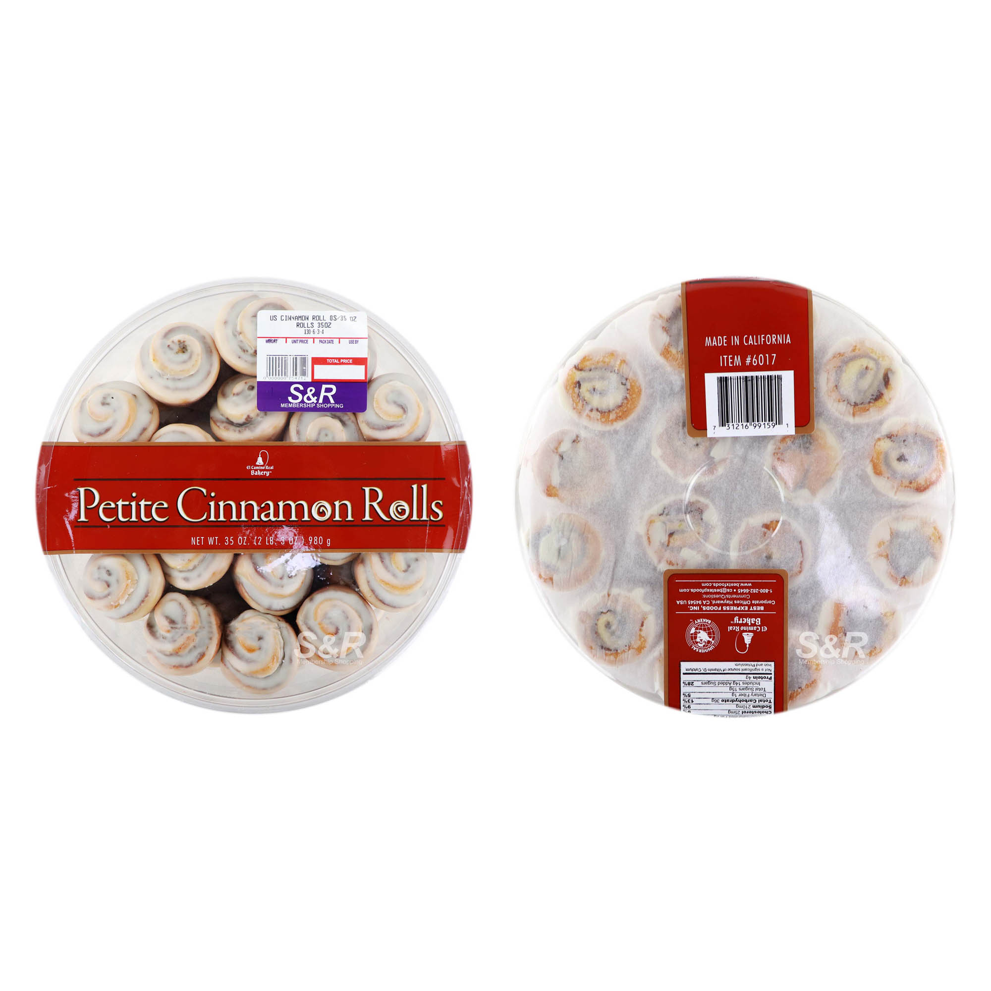 El Camino Real Bakery Petite Cinnamon Rolls