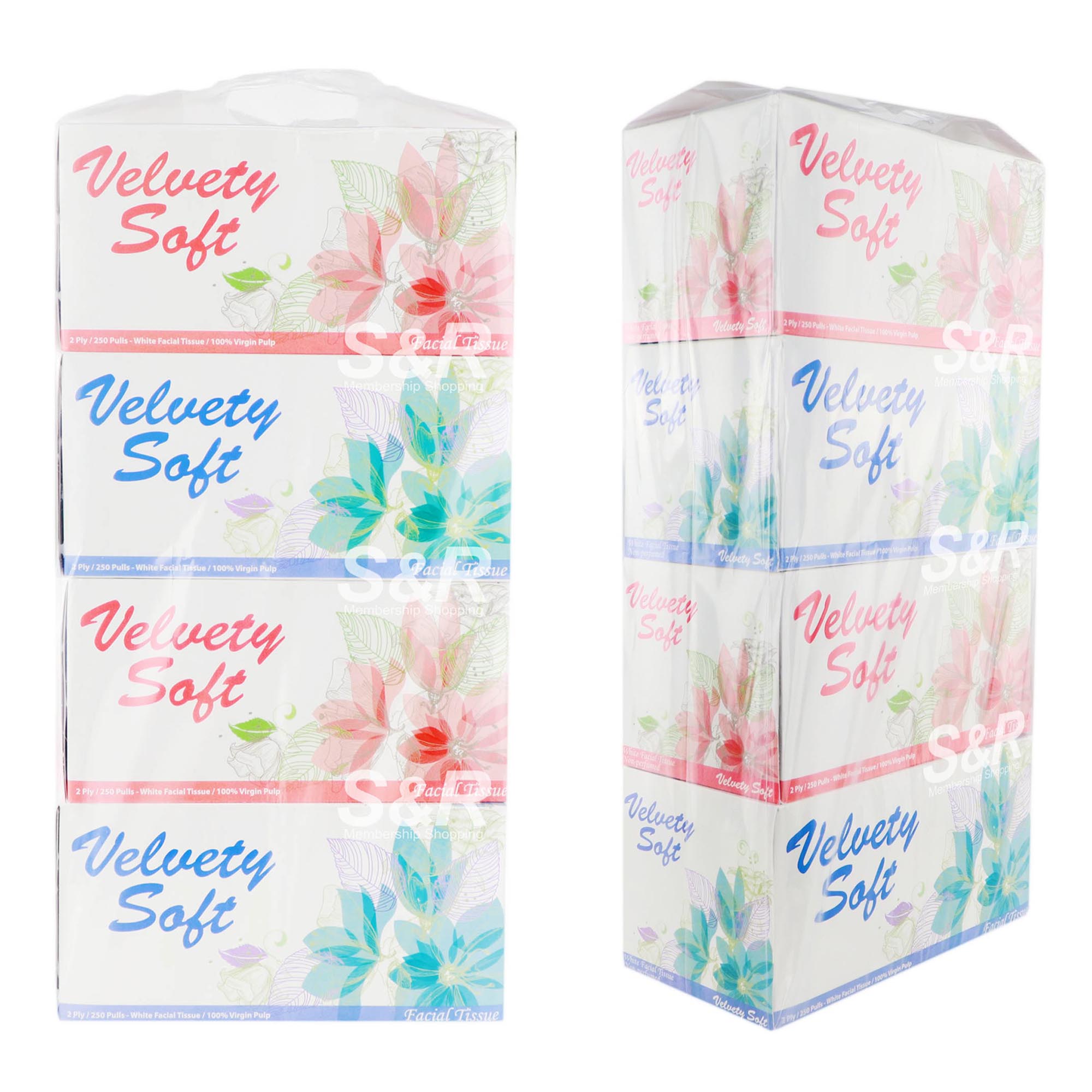 White Facial Tissues