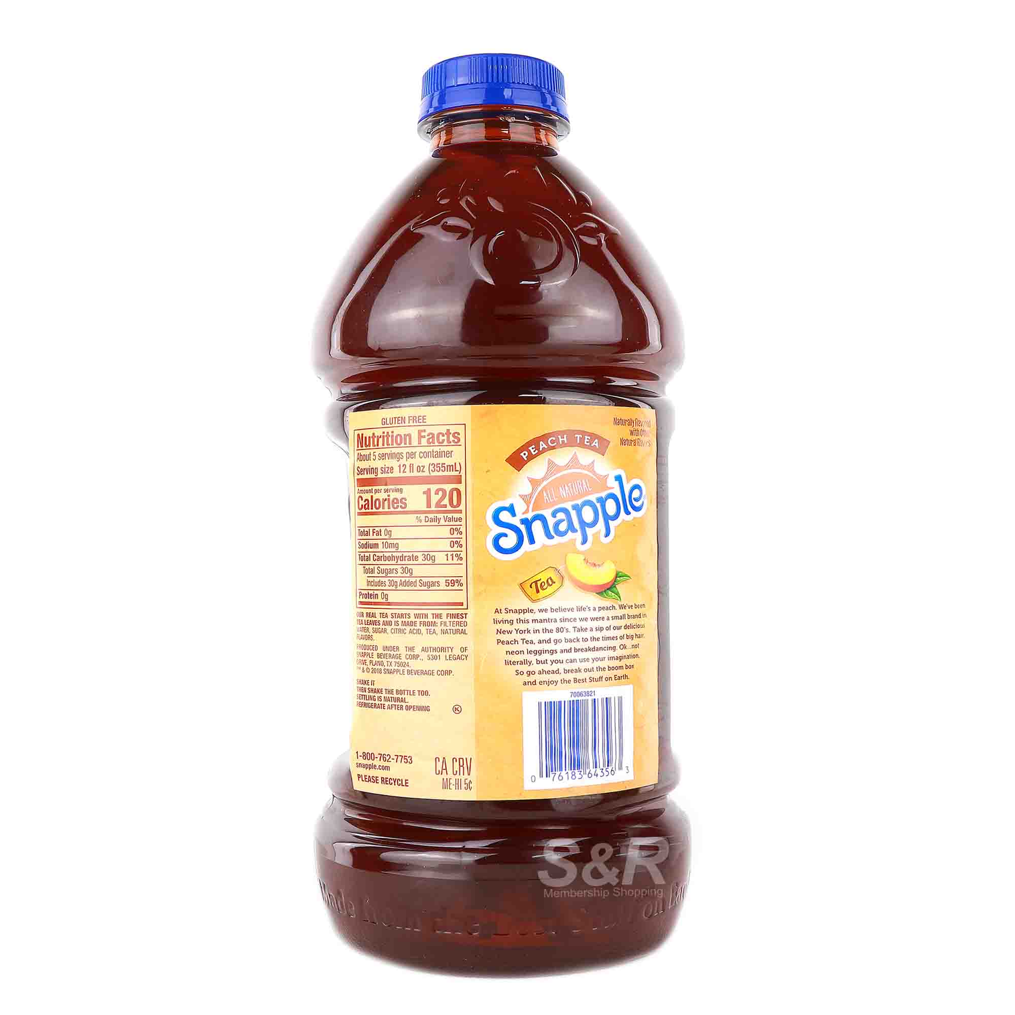 Snapple All Natural Peach Flavor Tea
