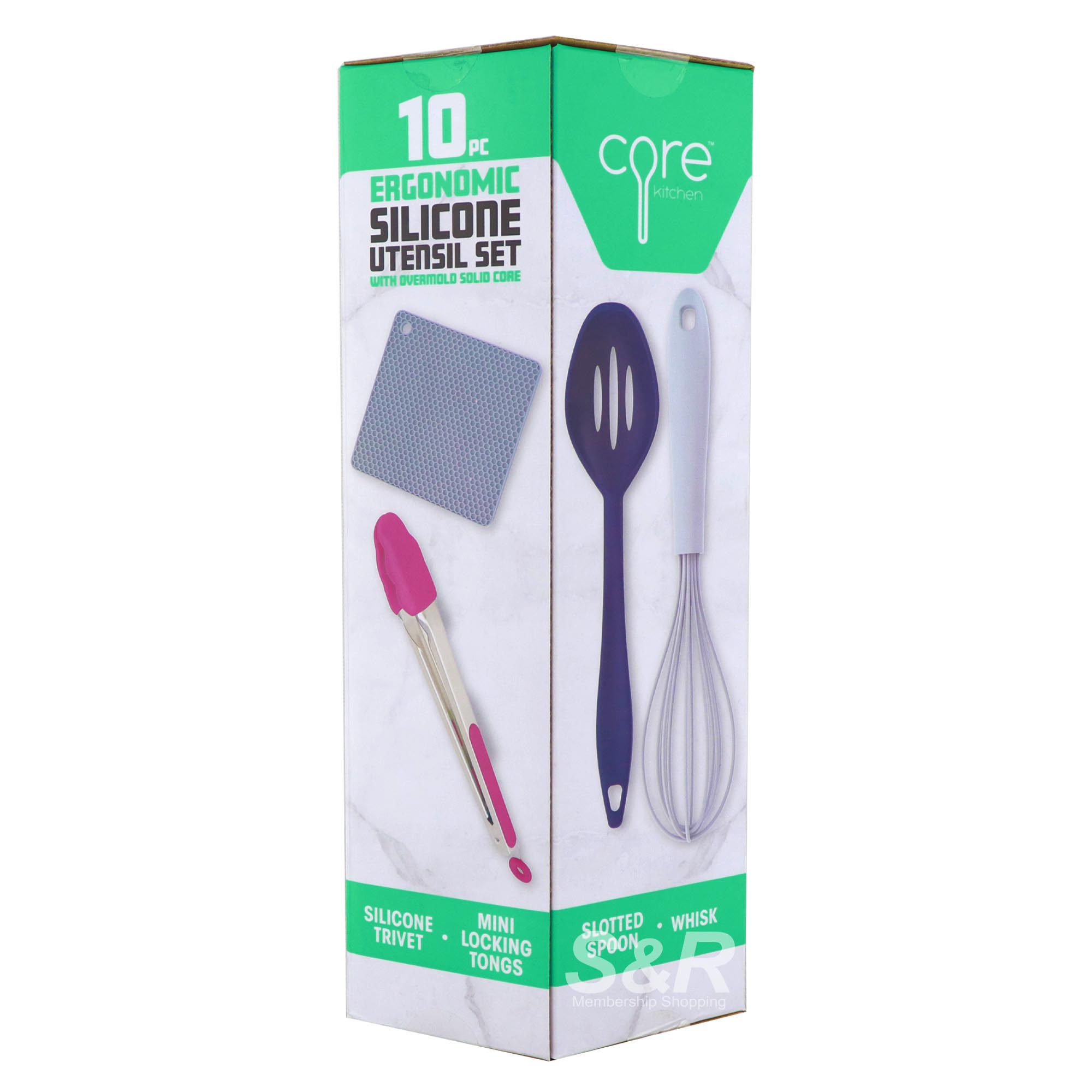 Core Kitchen Ergonomic Silicone Utensil Set 10pcs