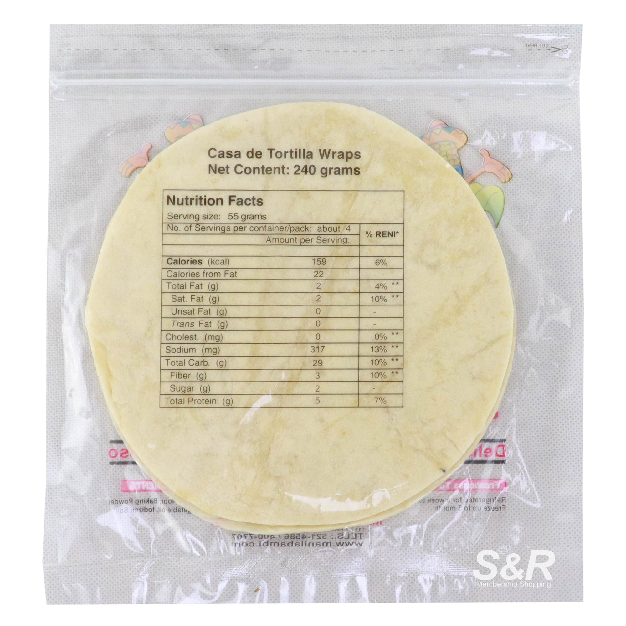 Bambi Casa de Tortilla Wraps