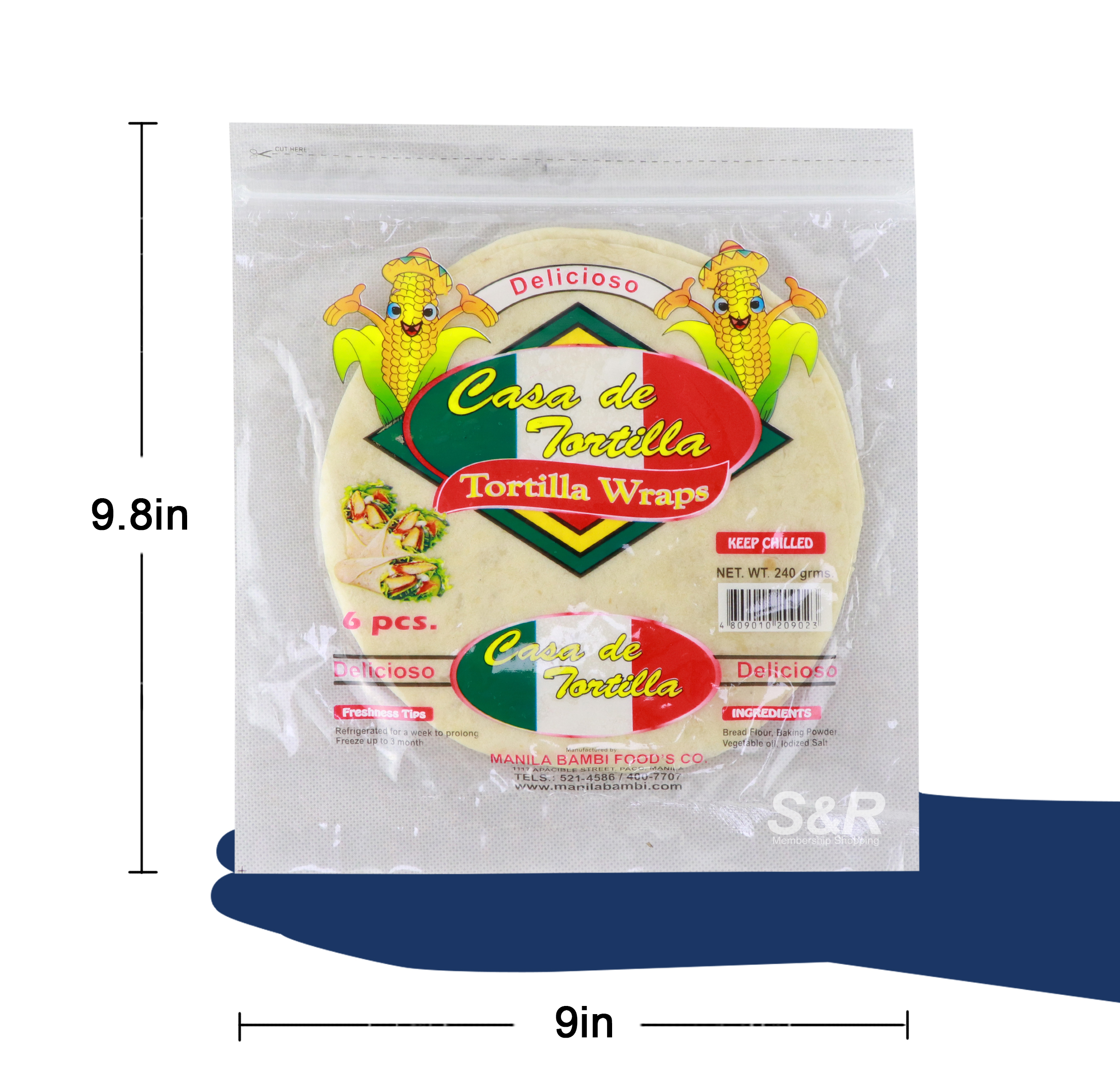 Bambi Casa de Tortilla Wraps