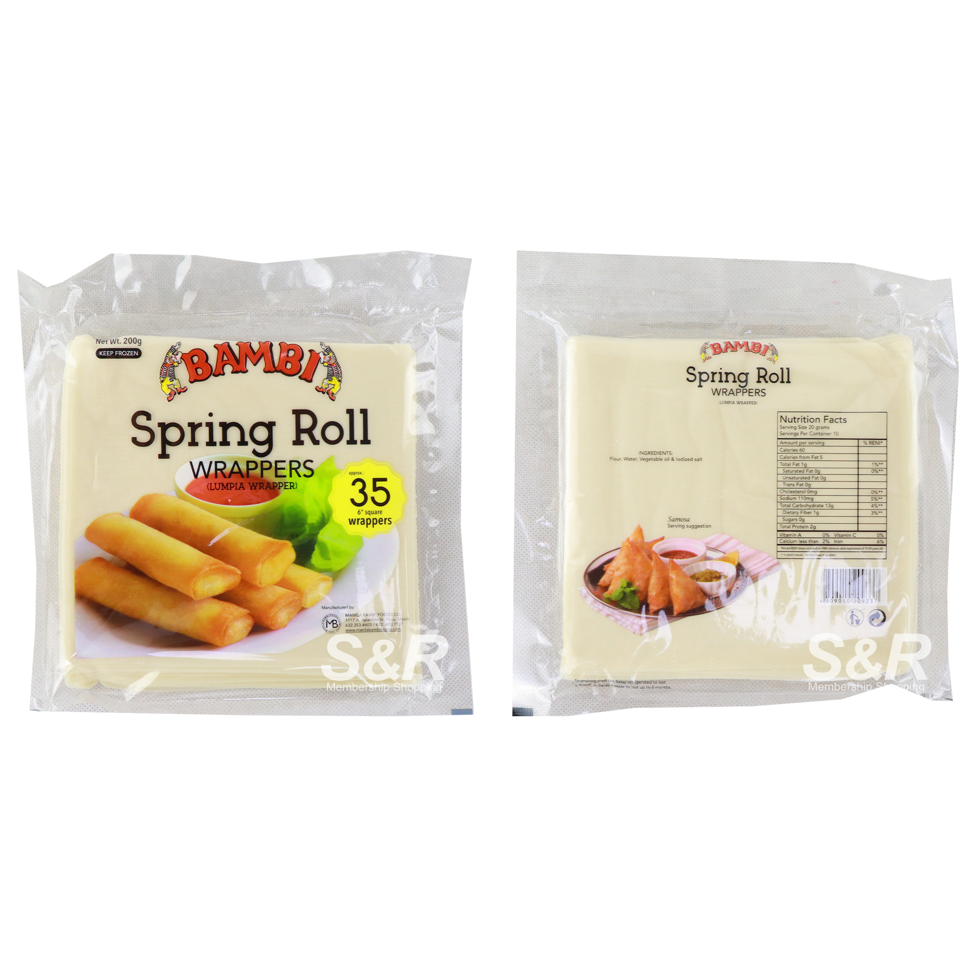Spring Roll Wrappers Small