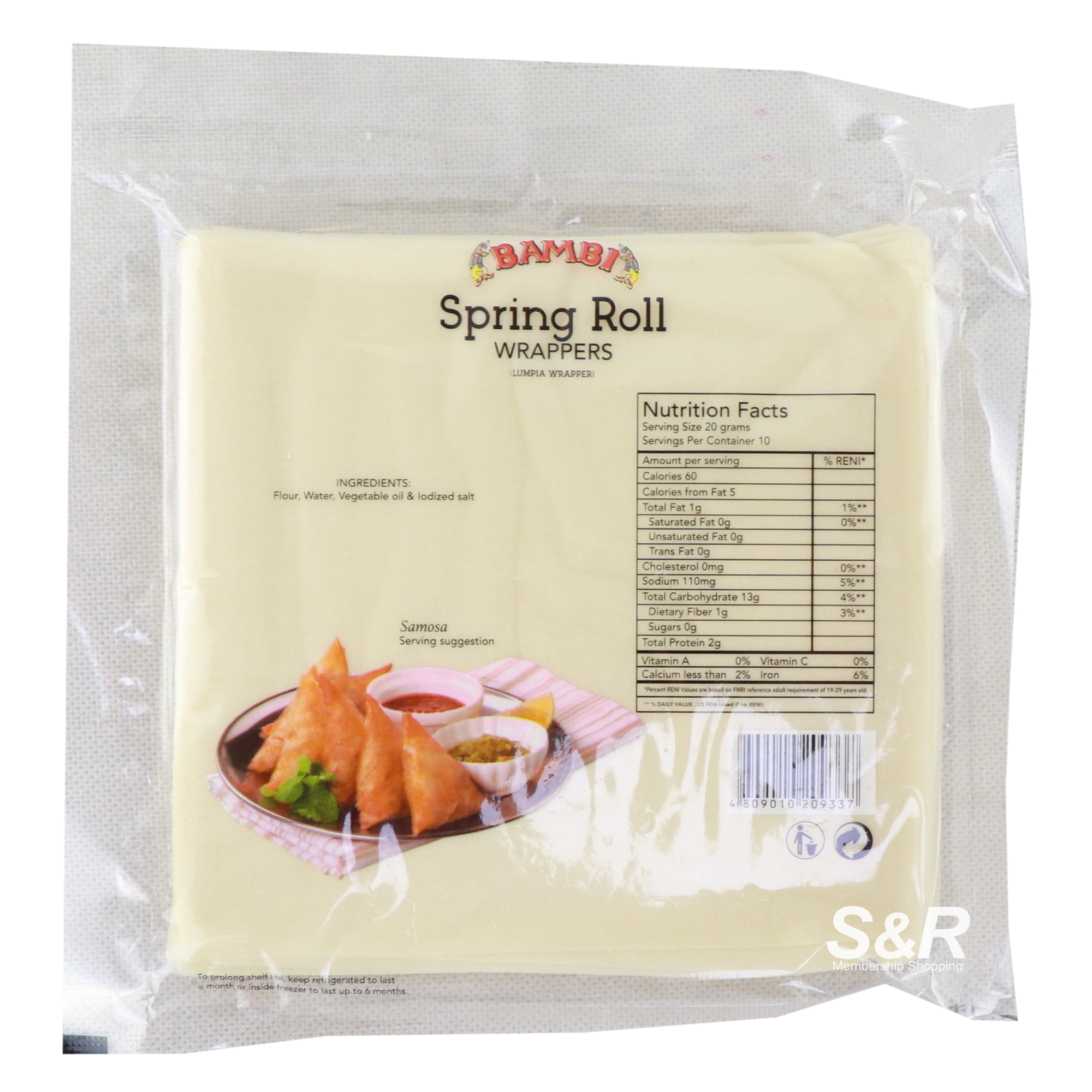 Bambi Spring Roll Wrappers Small