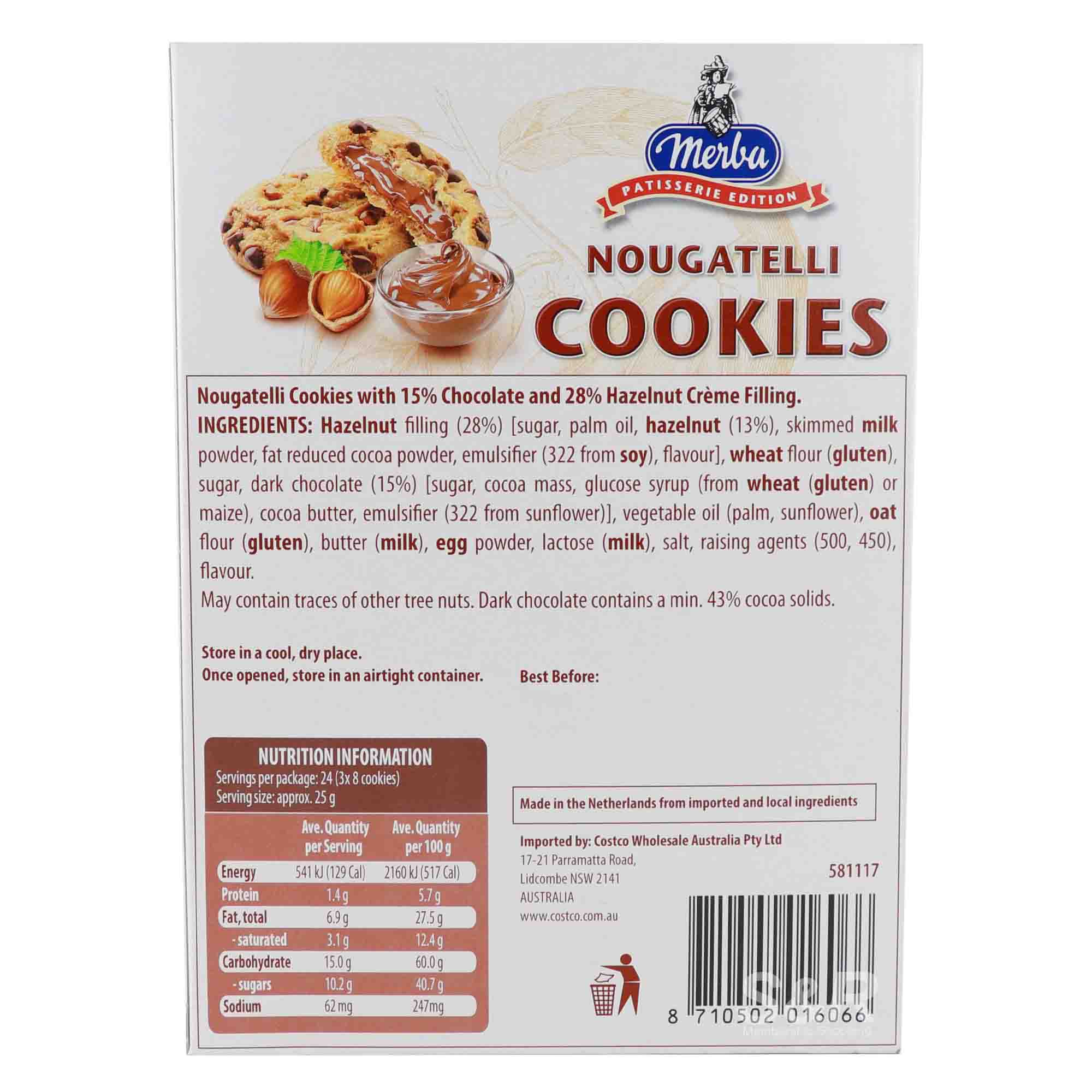 Merba Nougatelli Cookies