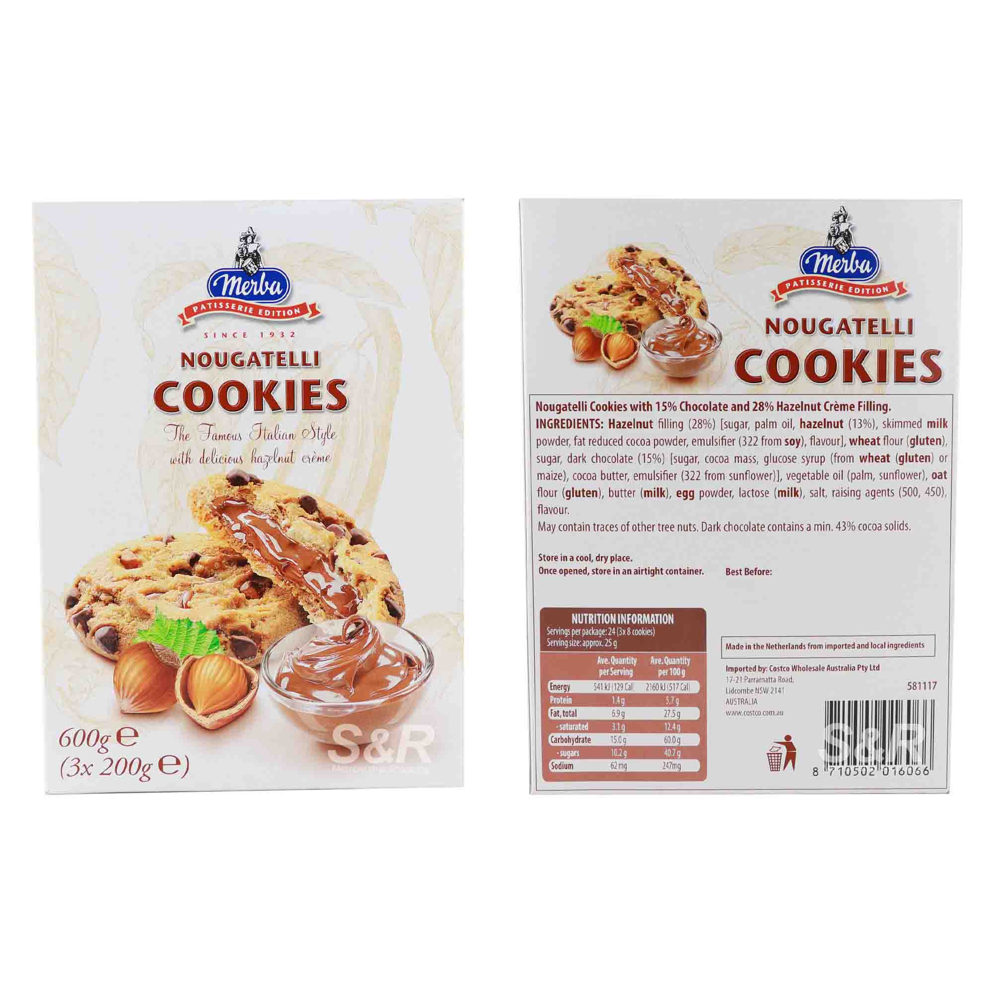 Merba Nougatelli Cookies