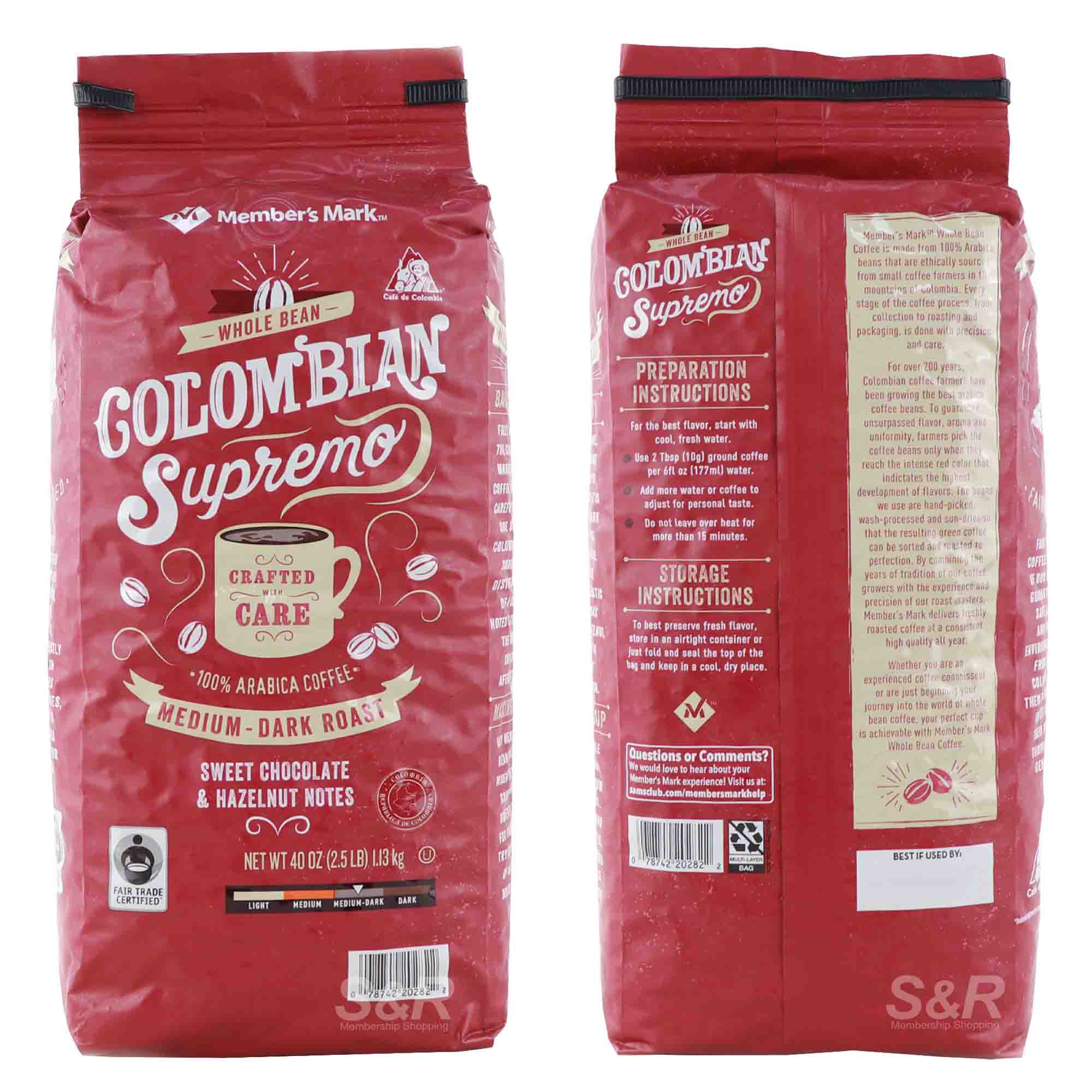Colombian Supremo Coffee Beans