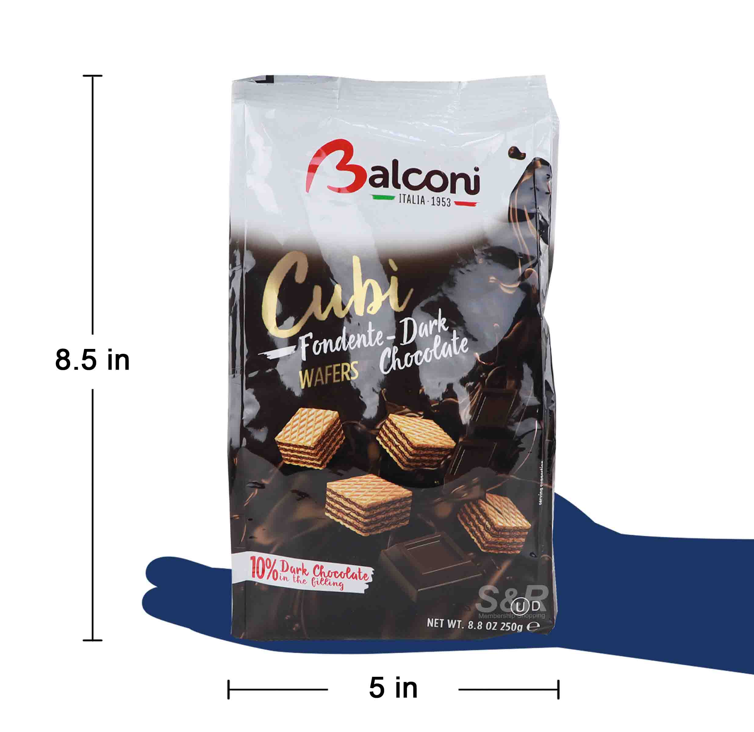 Balconi Cubi Dark Chocolate Wafers