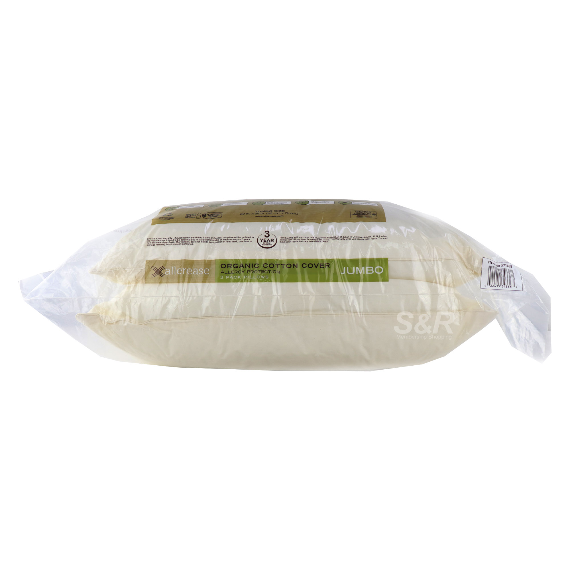 Allerease Natural Allergy Protection Pillow