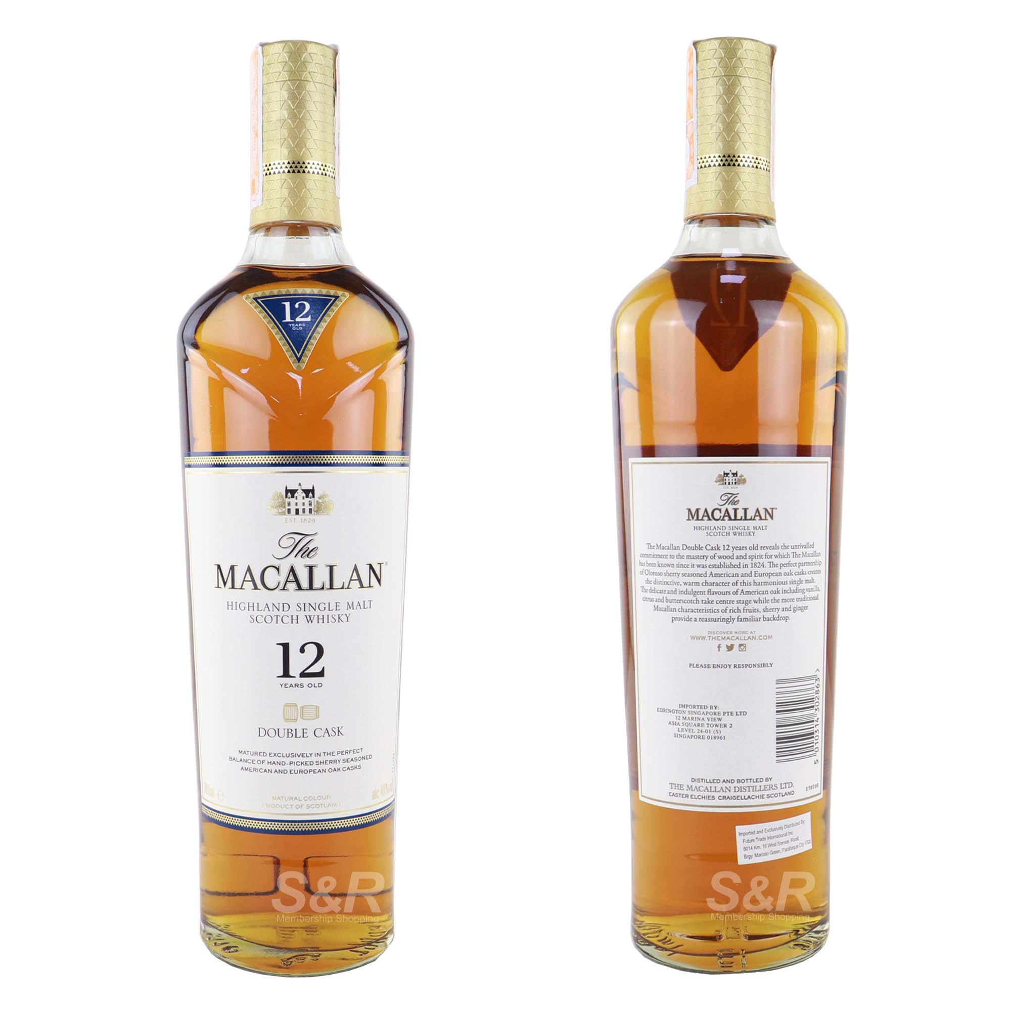The Macallan Highland Single Malt Scotch Whisky Double Cask 700mL