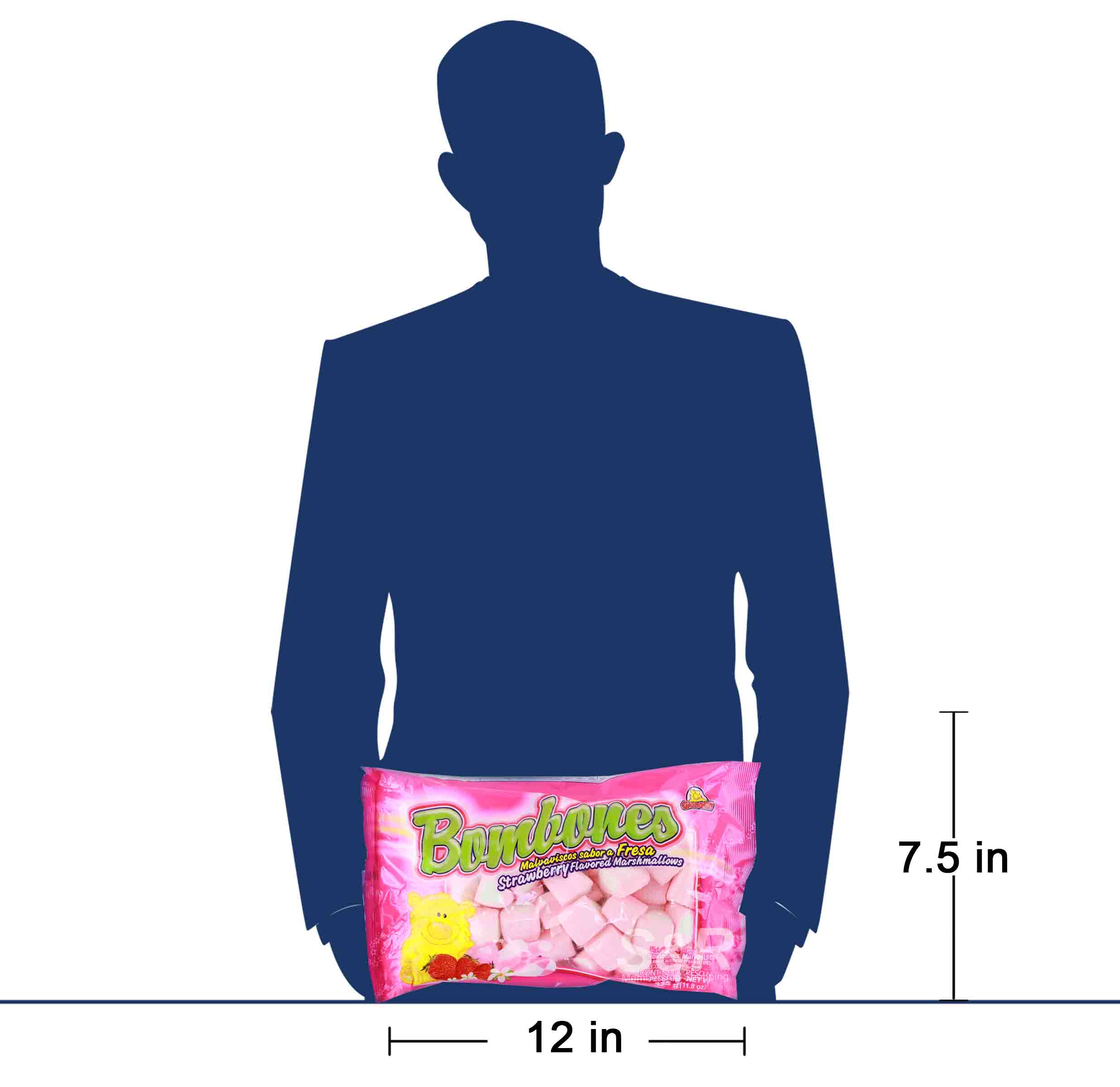Guandy Bombones Strawberry Flavored Marshmallows