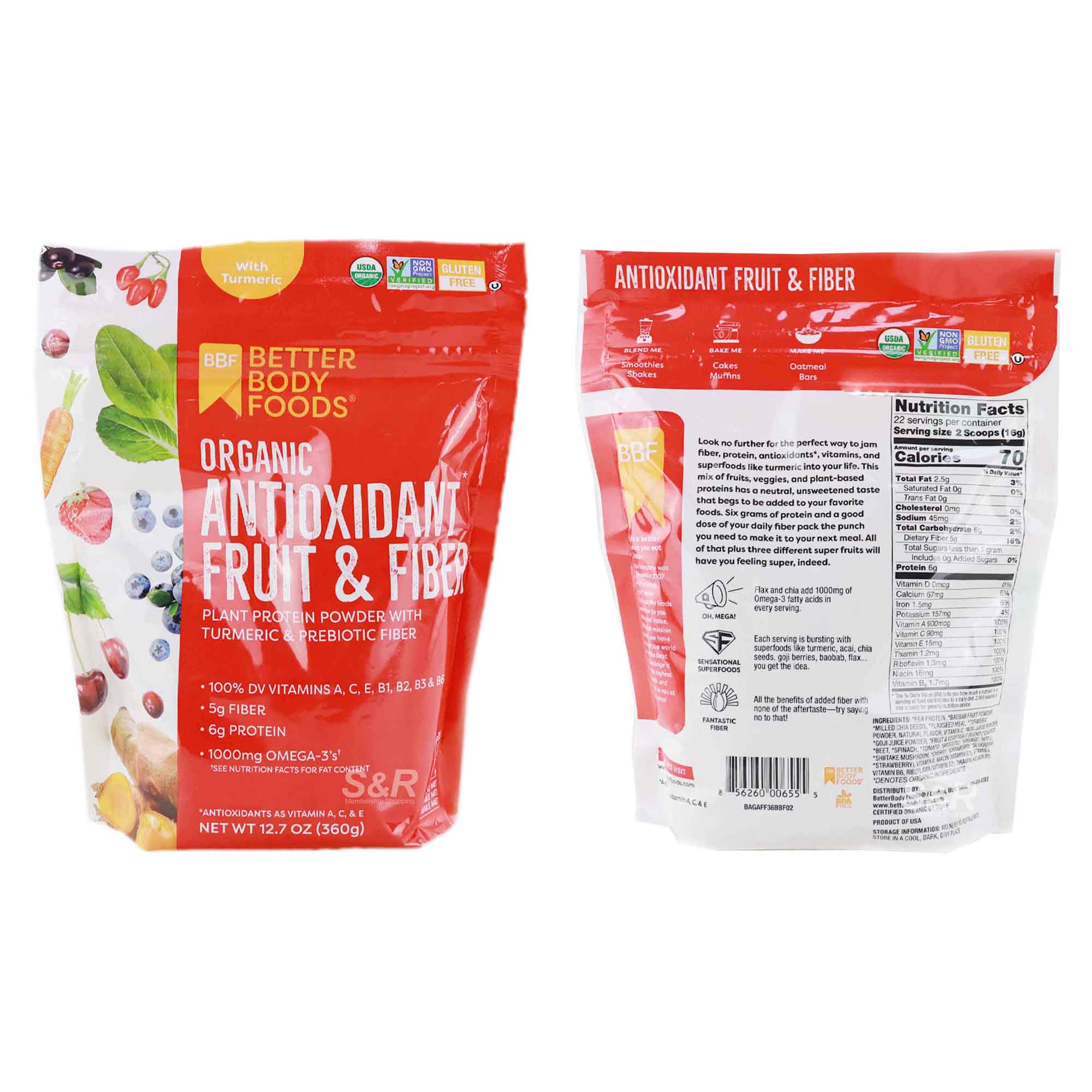 Better Body Foods Plant Protein Powder