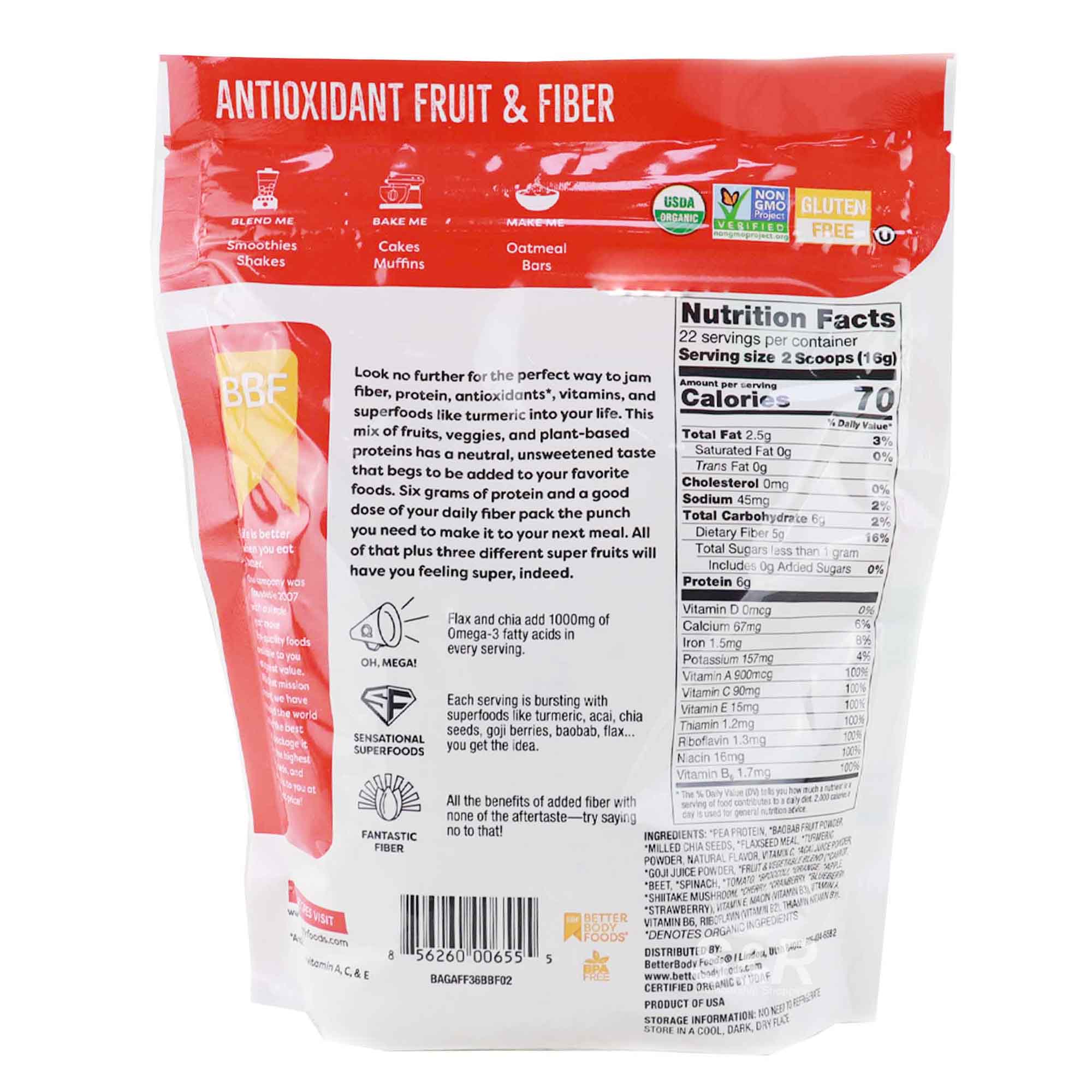 Better Body Foods Plant Protein Powder