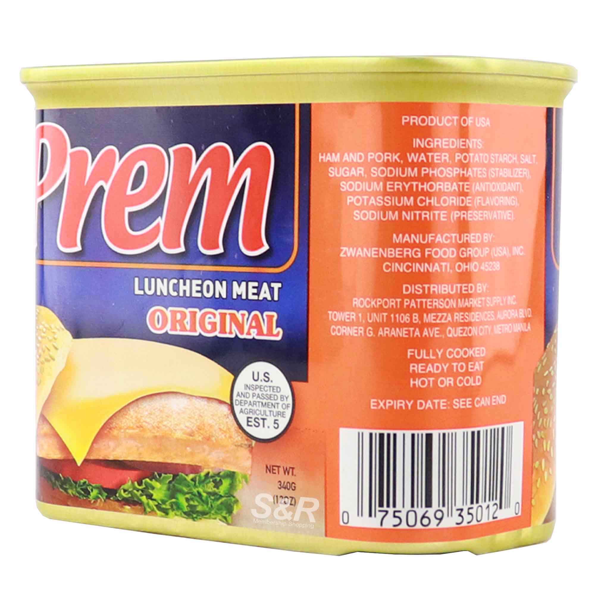 Prem Luncheon Meat Original 340g