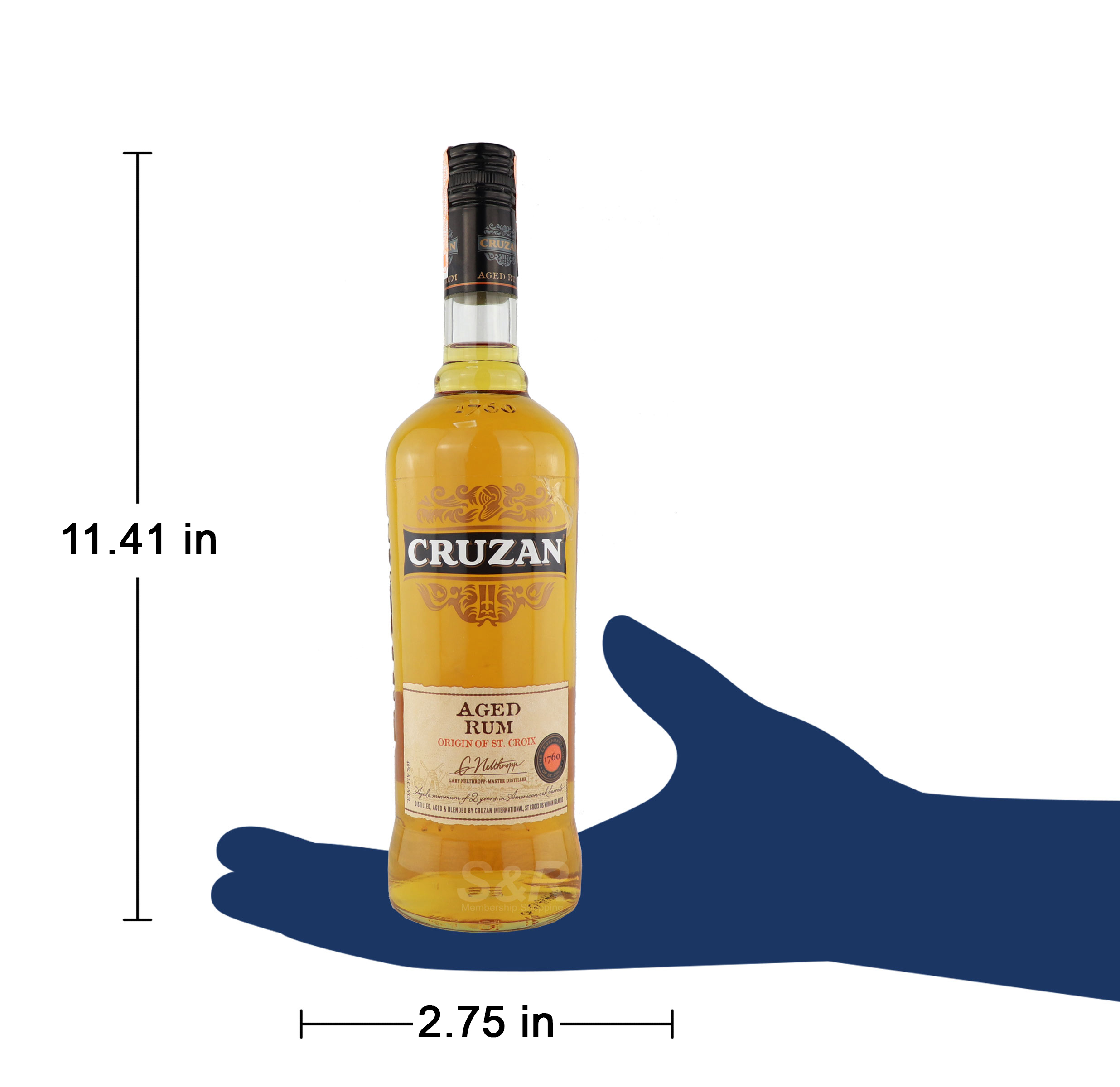 Cruzan Aged Rum Dark 750mL