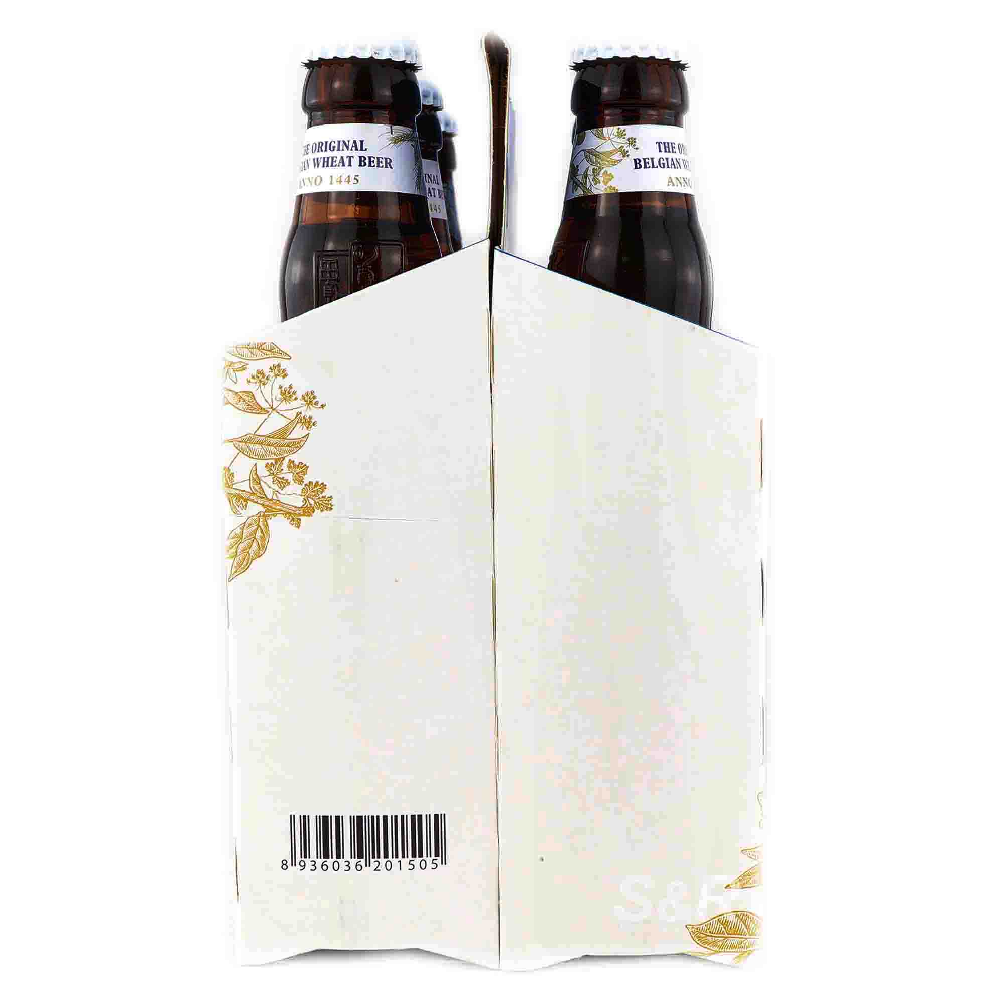 Hoegaarden Wheat Beer with Coriander and Orange Peel and 6 bottles