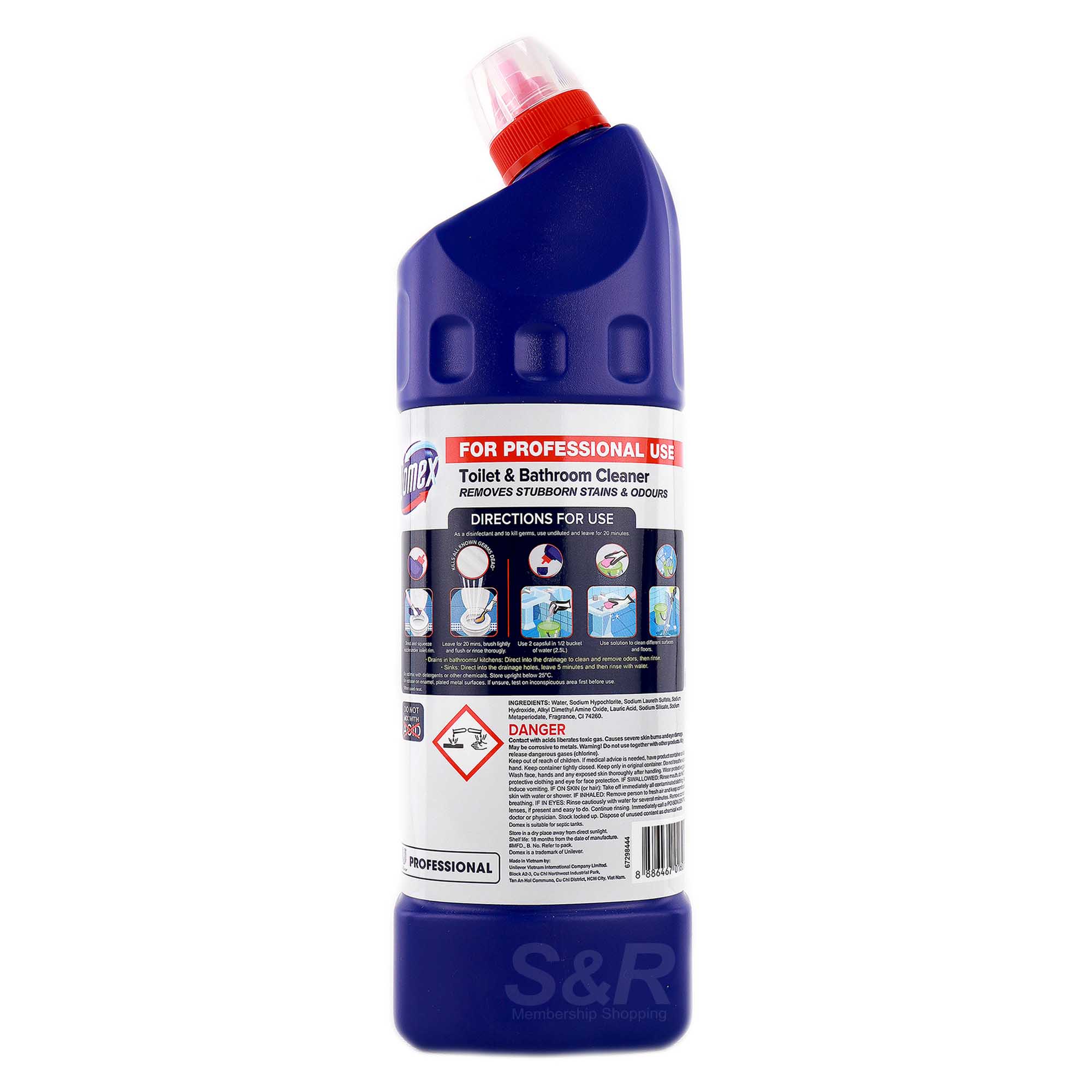 Domex Professional Toilet and Bathroom Cleaner 900mL