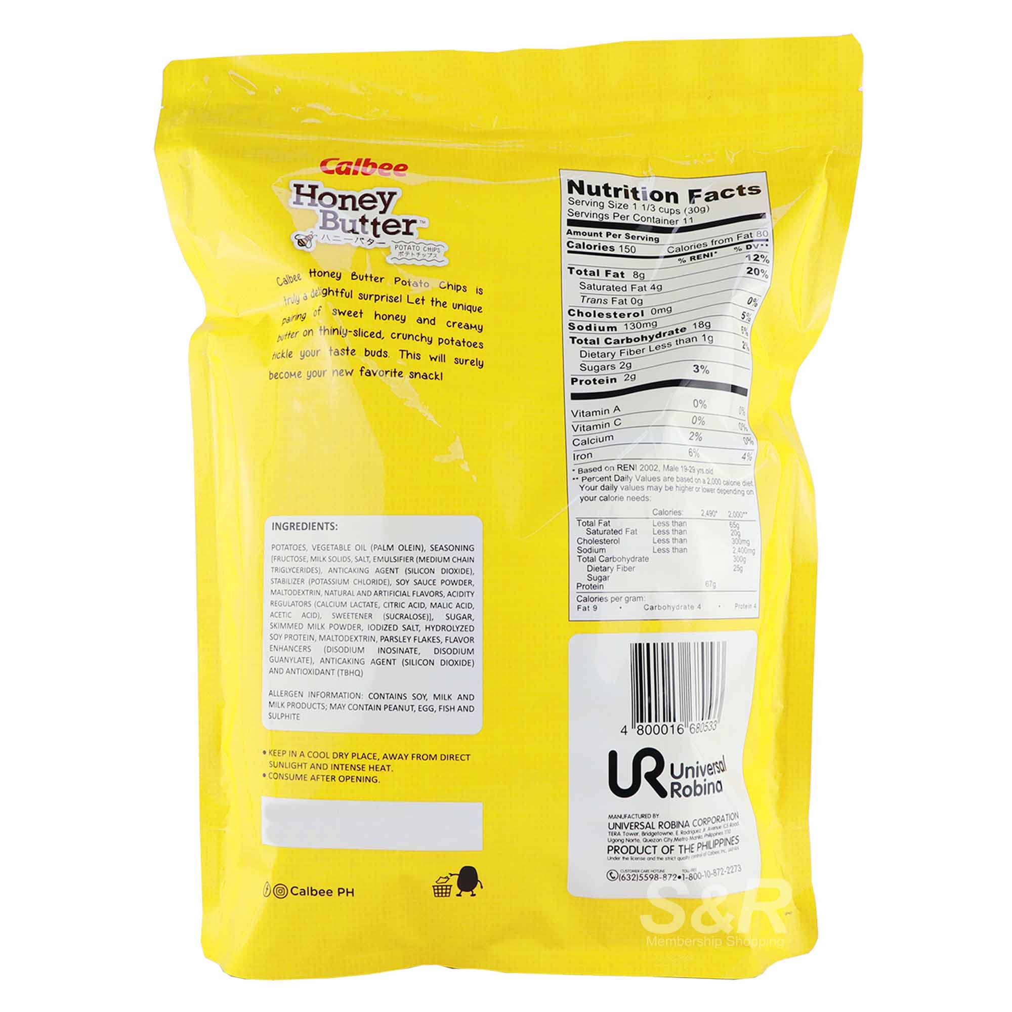 Calbee Honey Butter Potato Chips