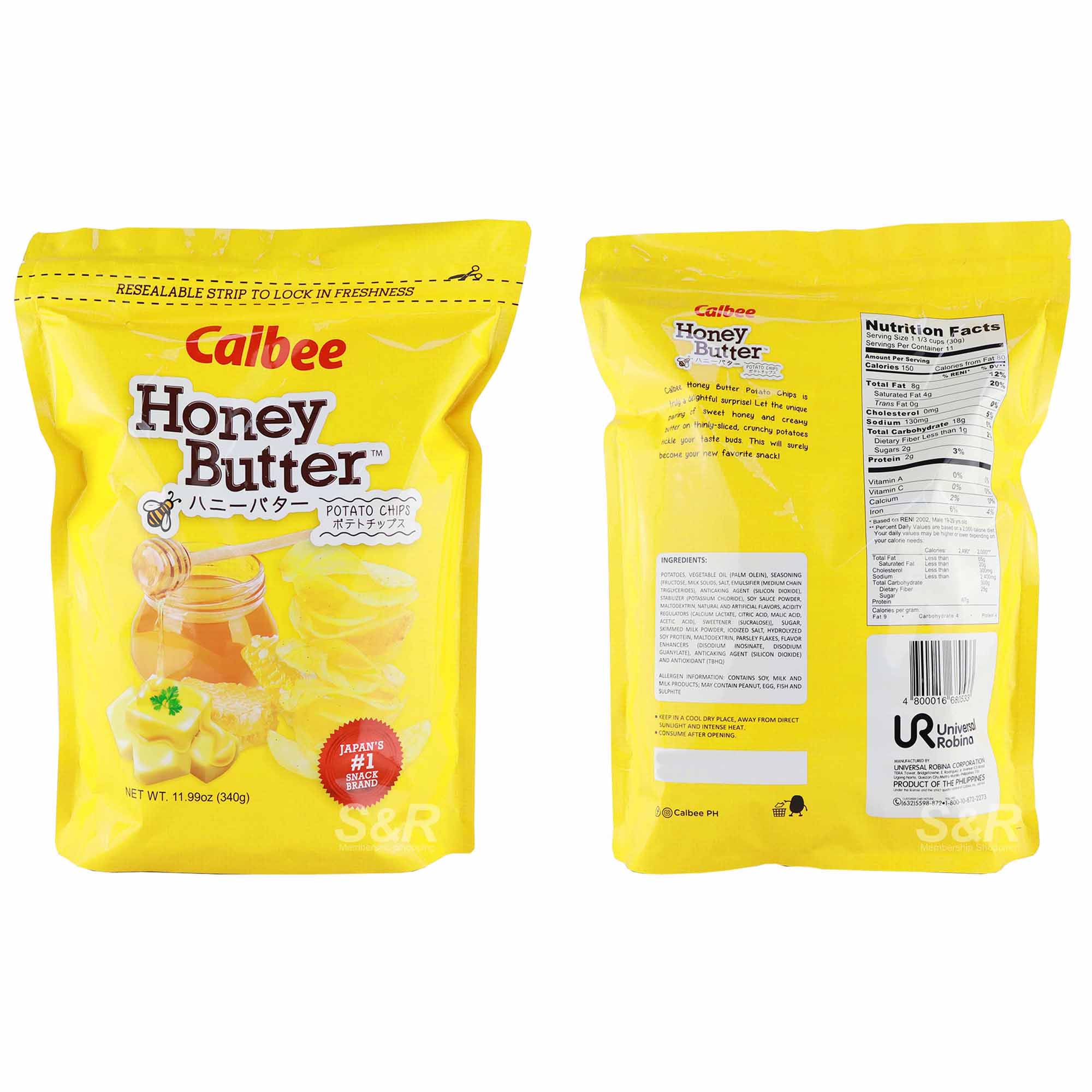 Calbee Honey Butter Potato Chips
