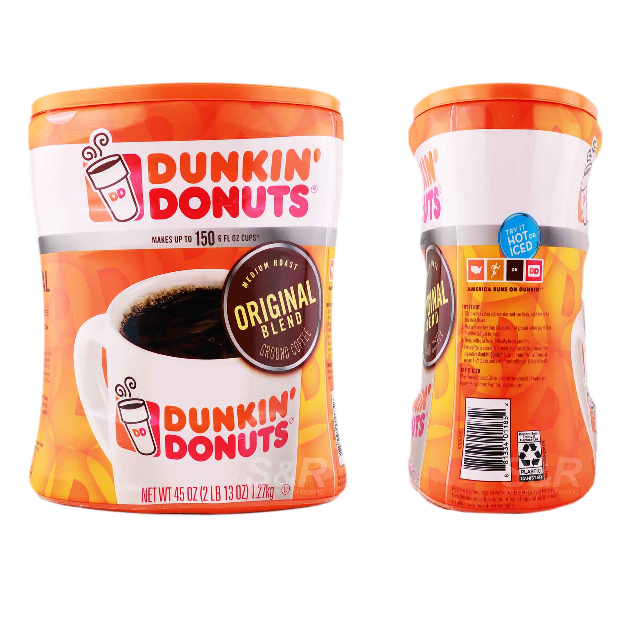 Dunkin Donuts Medium Roast Original Blend Ground Coffee 1.27kg