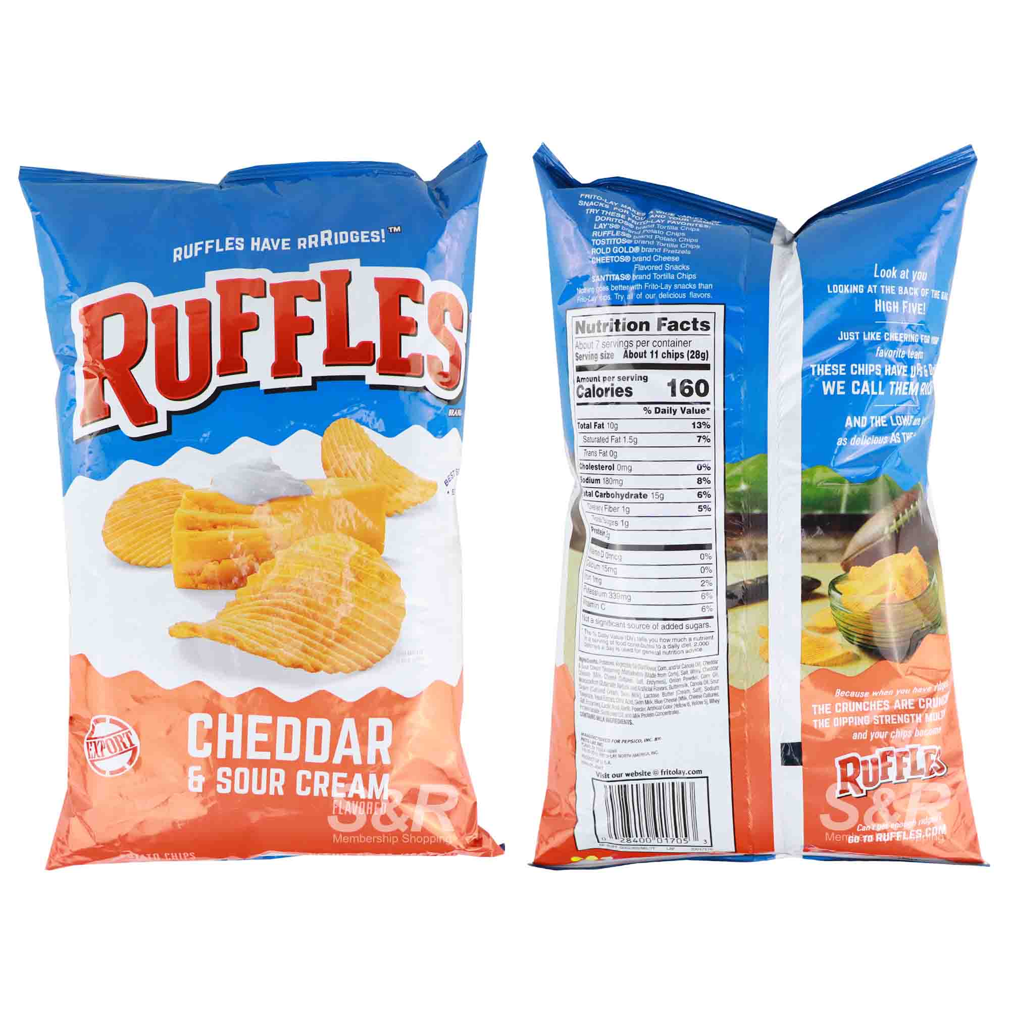 Ruffles Cheddar and Sour Cream 184.2g