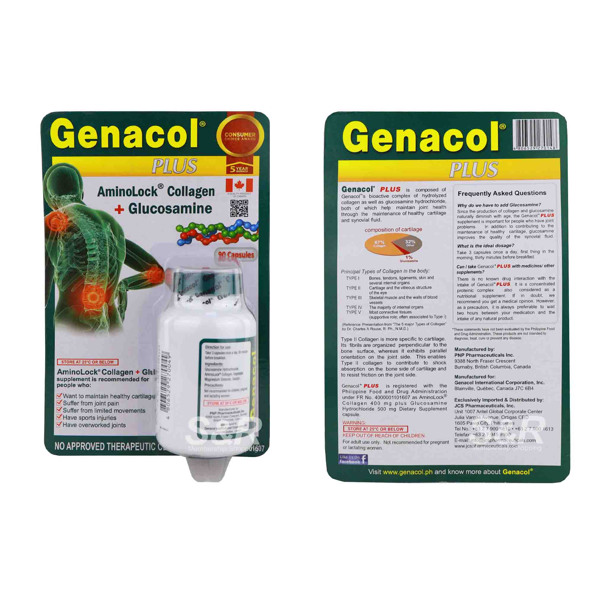 Genacol AminoLock Collagen plus Glucosamine