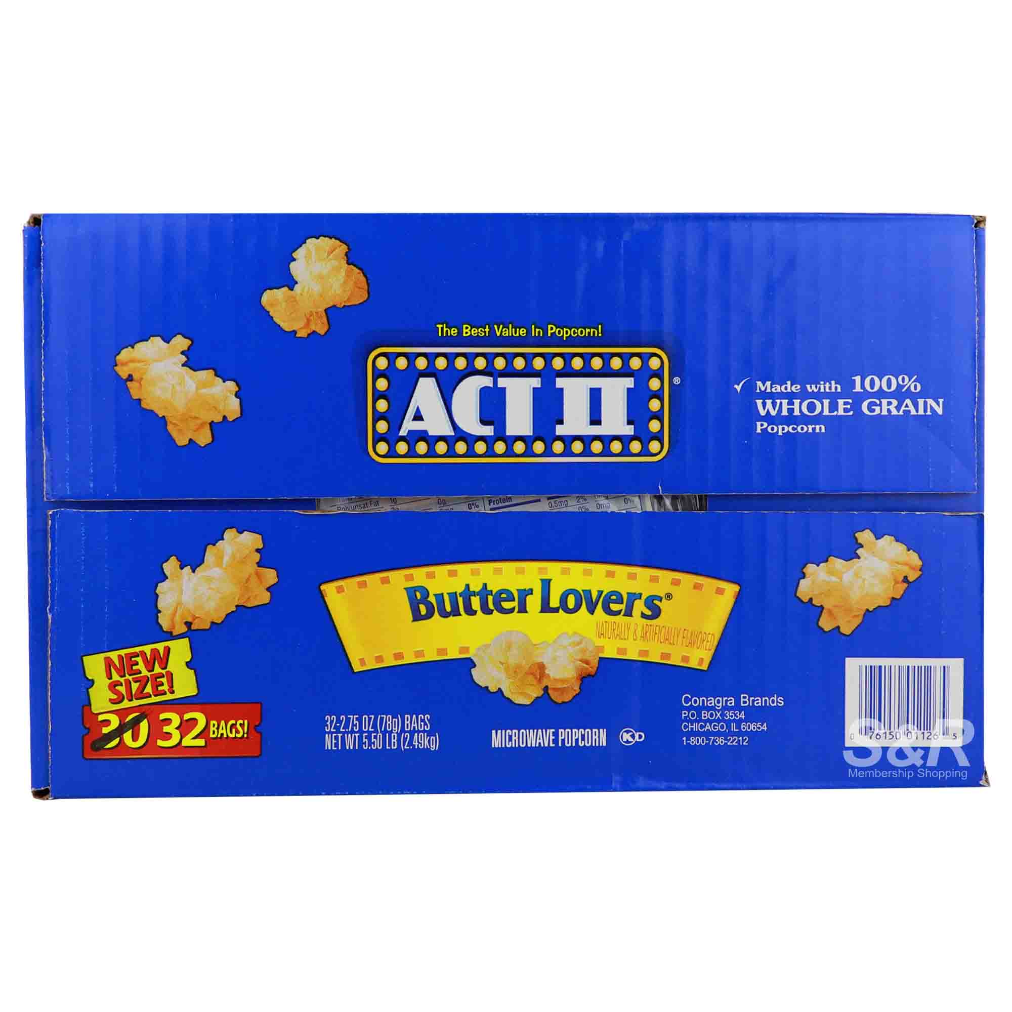 Act II Butter-flavored popcorn