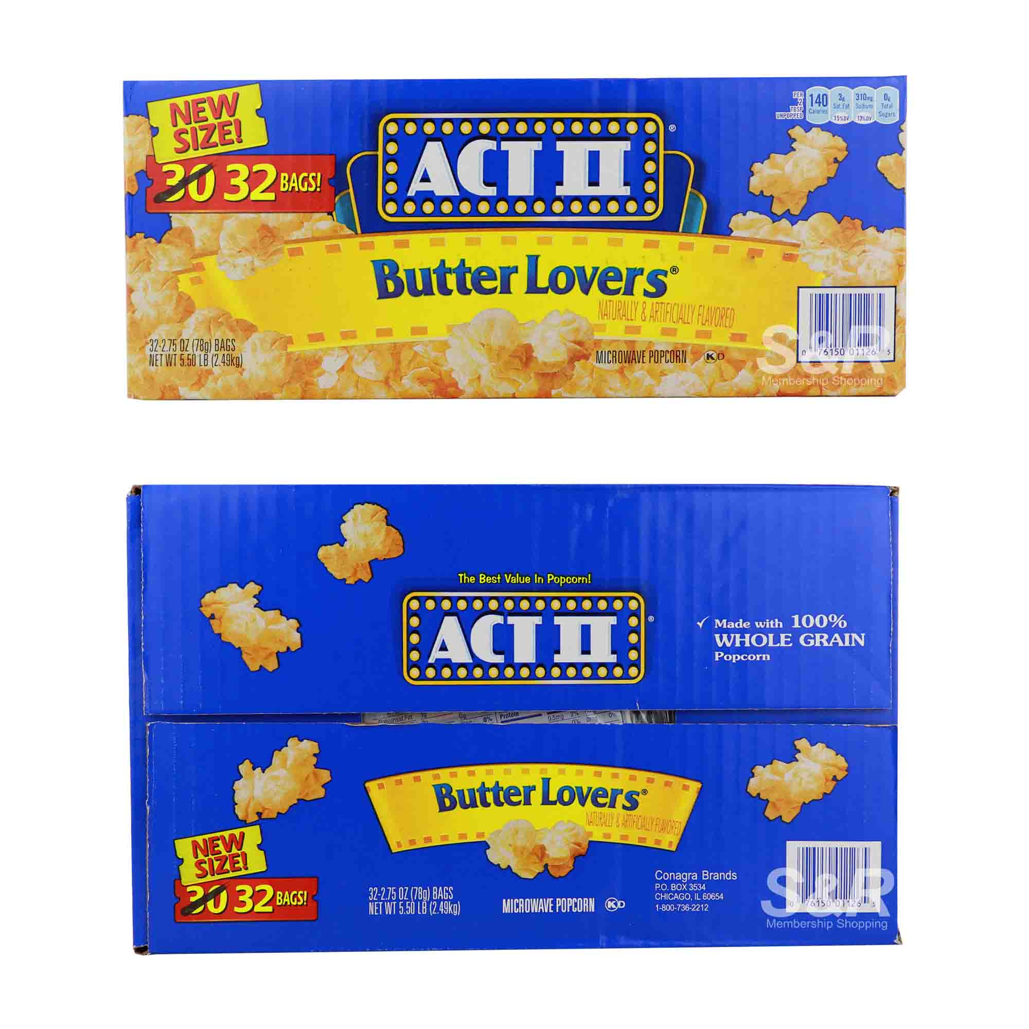 Act II Butter-flavored popcorn
