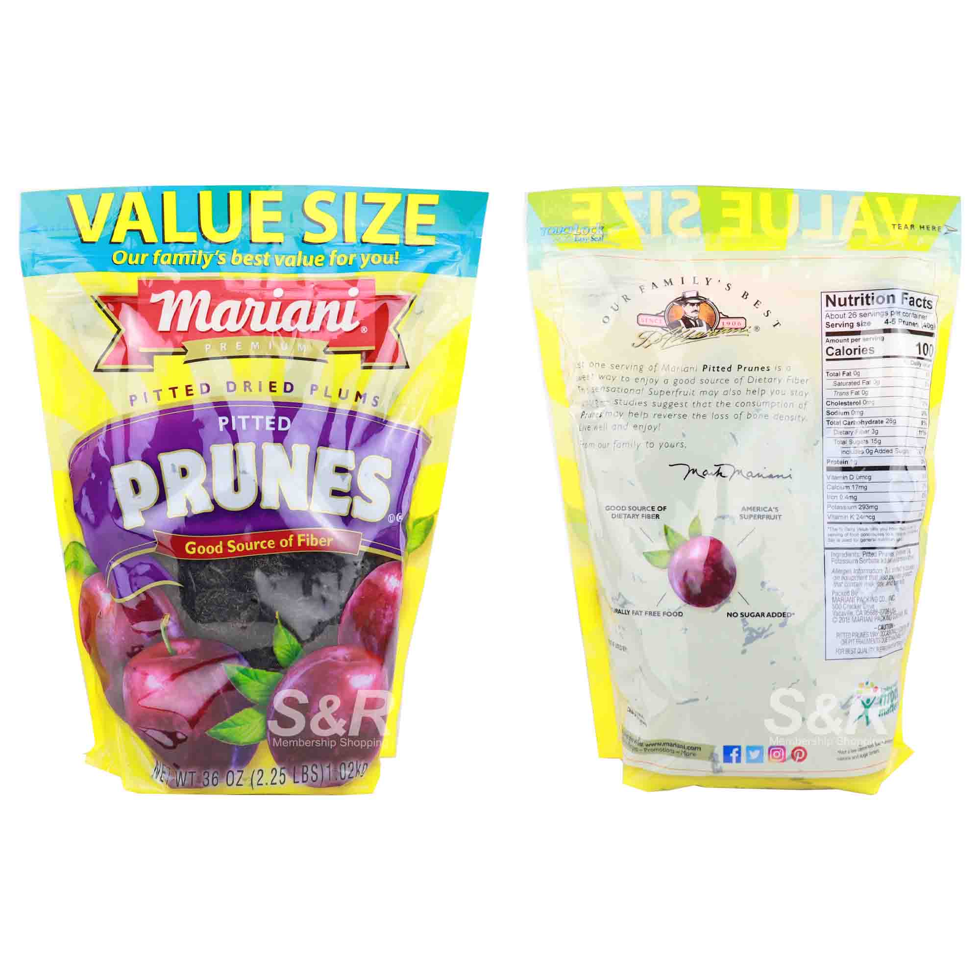 Mariani Premium Pitted Dried Plums 1.02kg