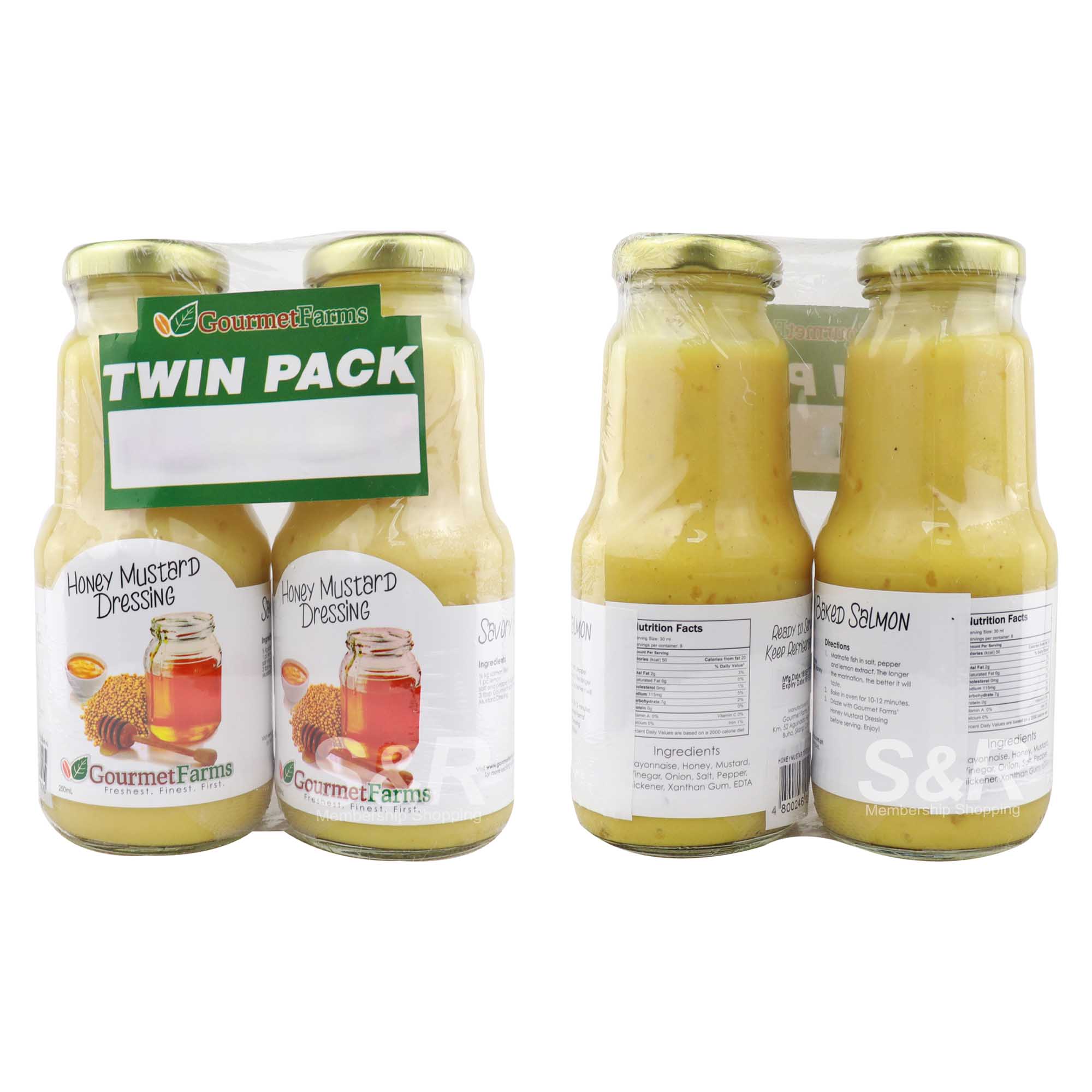 Gourmet Farms Honey Mustard Dressing 2pcs