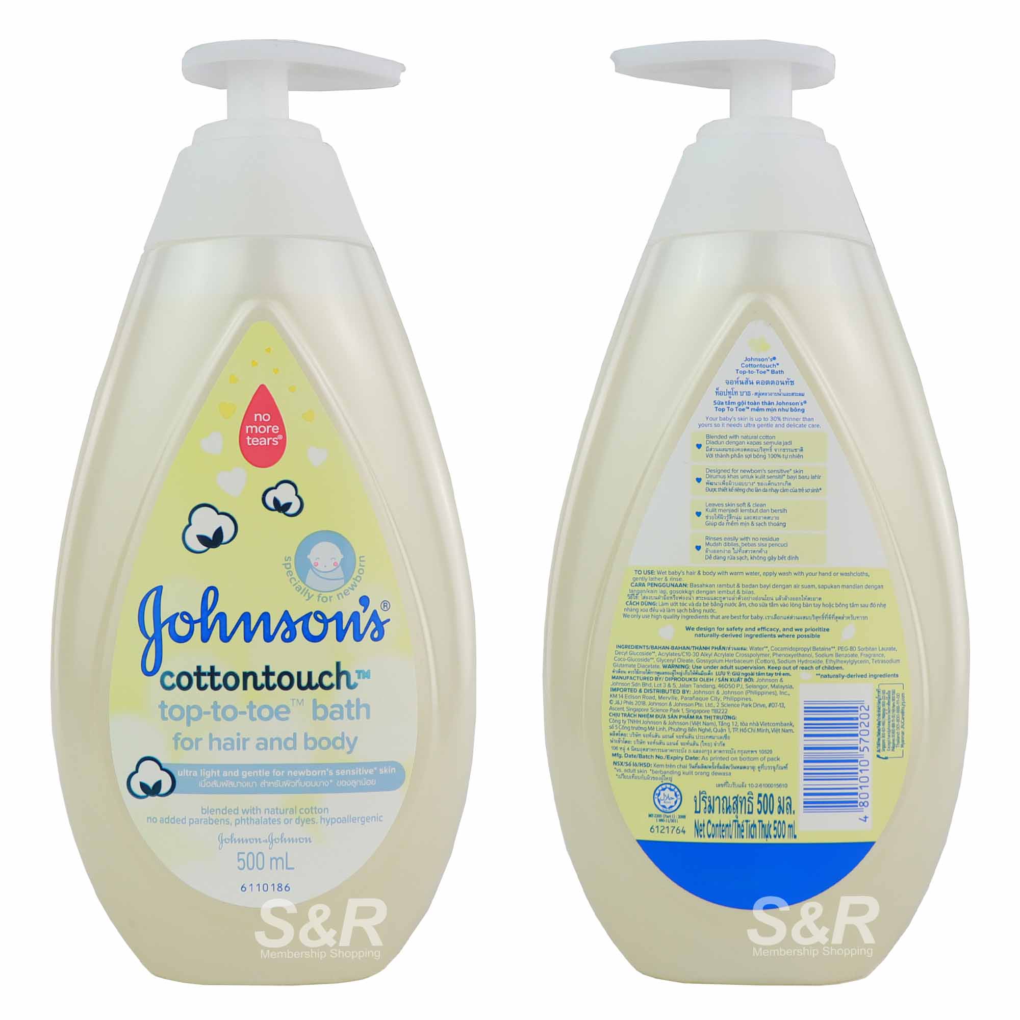 Johnson's Cottontouch Top-to-Toe Bath