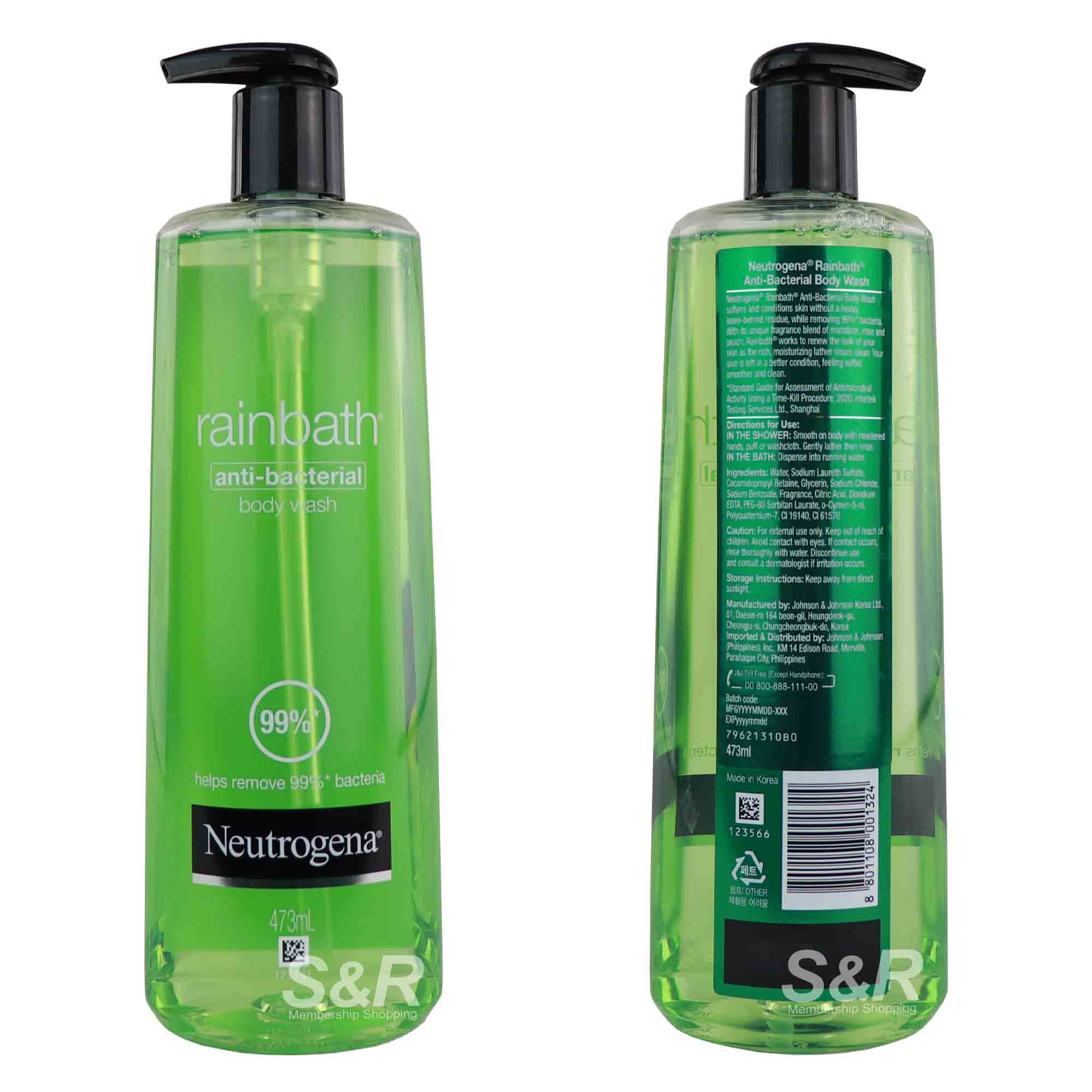 Neutrogena Rainbath AntiBacterial Body Wash 473mL