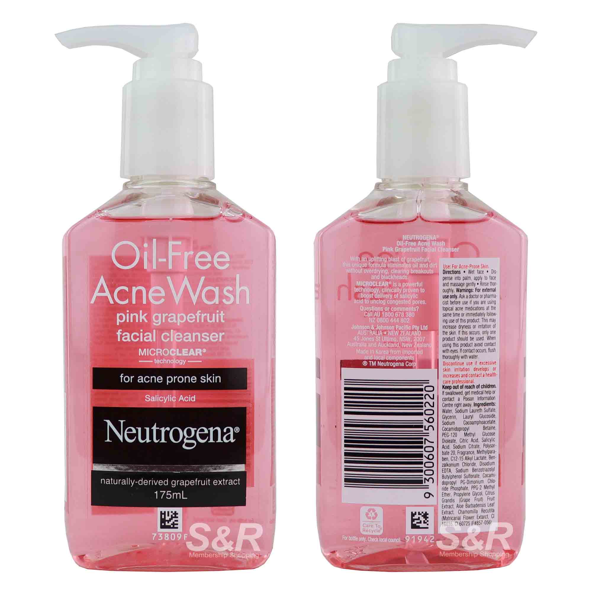 Oil-Free Acne Wash Pink Grapefruit