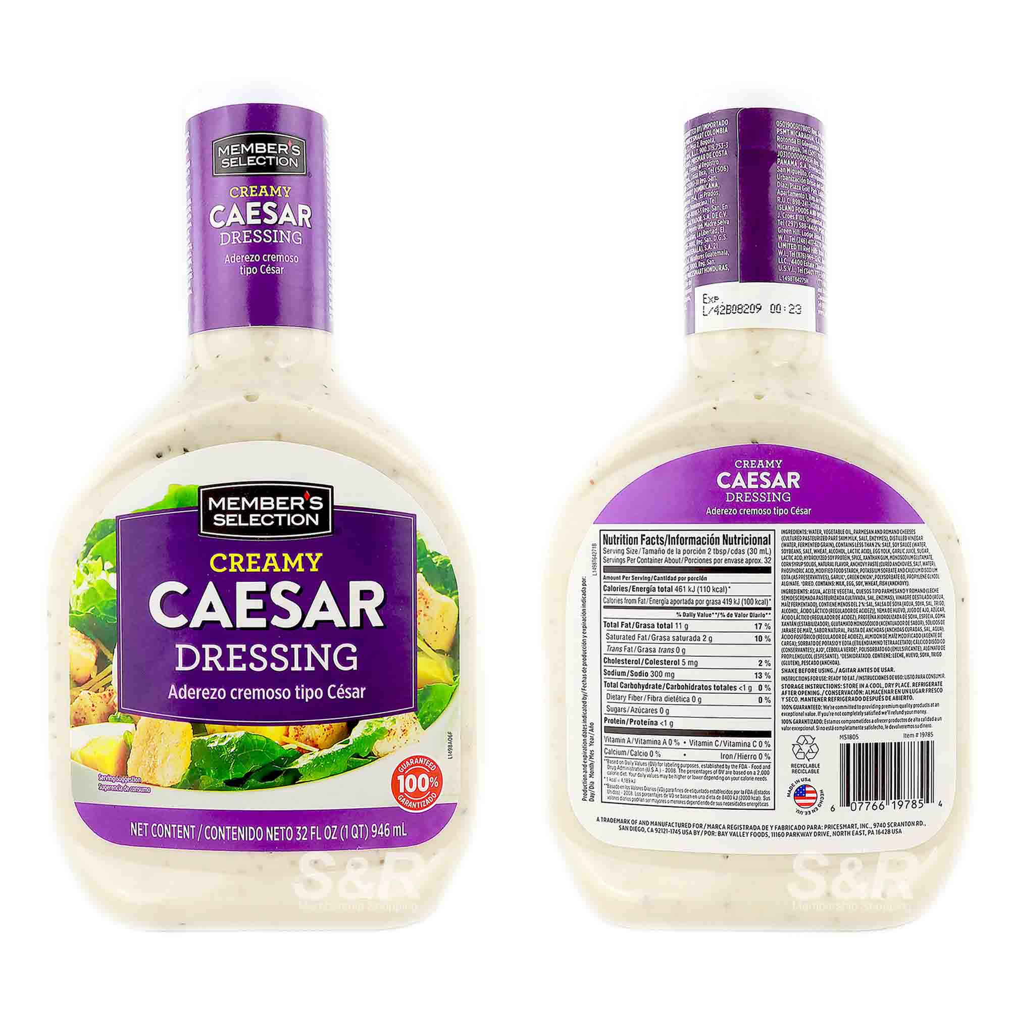 Member's Selection Creamy Caesar Dressing 946mL