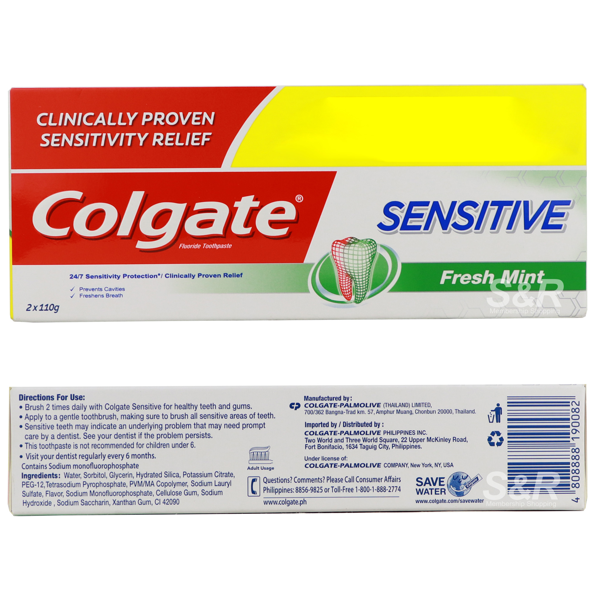 Colgate Sensitive Fresh Mint Toothpaste 2pcs