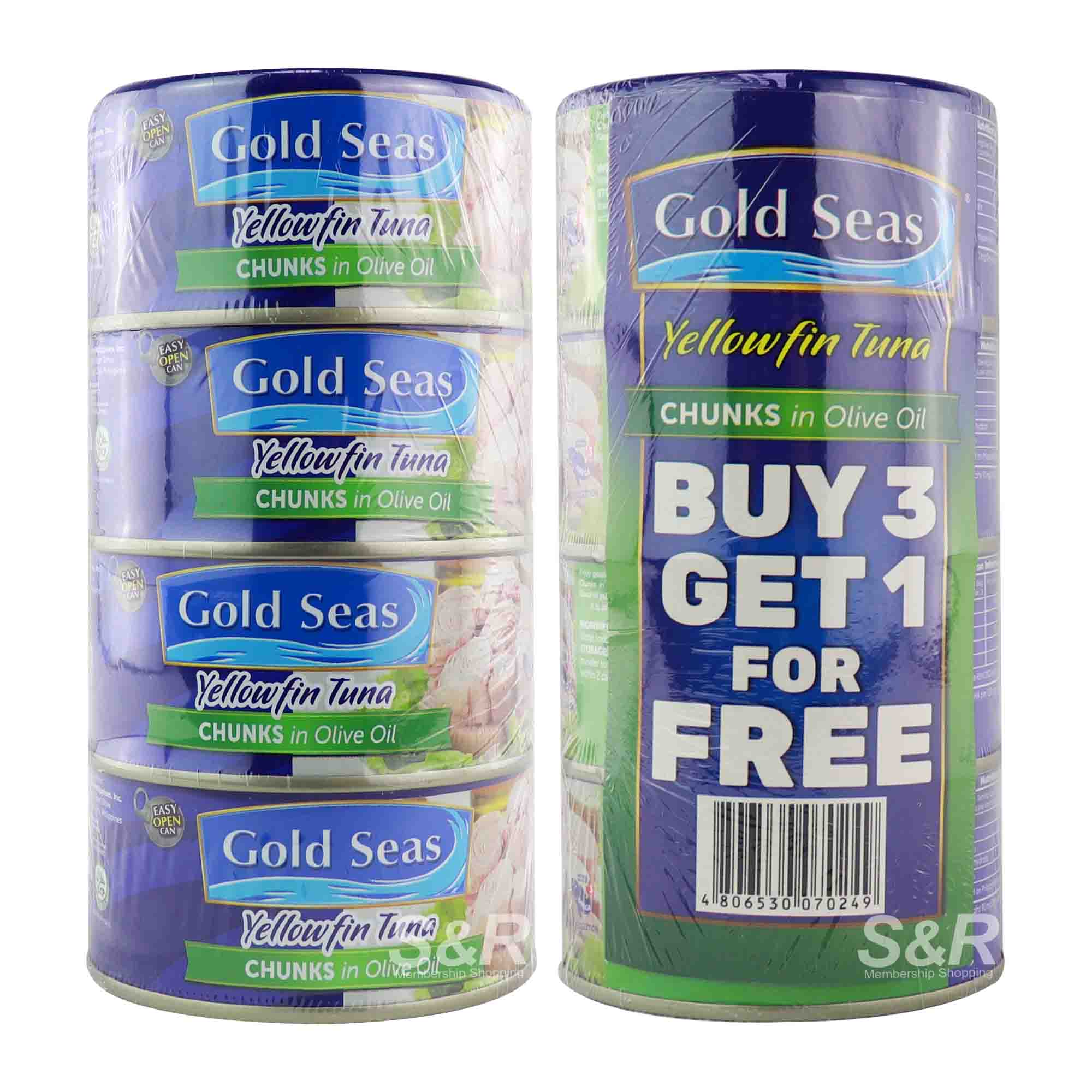Gold Seas Chunks in Olive Oil Yellowfin Tuna 4pcs
