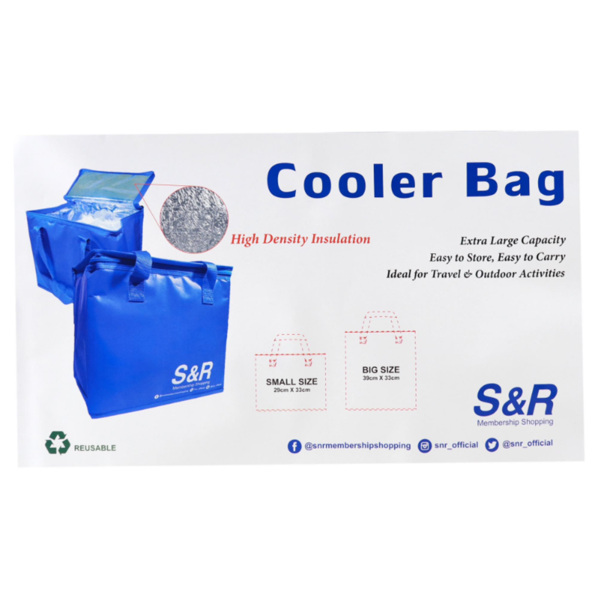 S R Small Cooler Bag 1pc