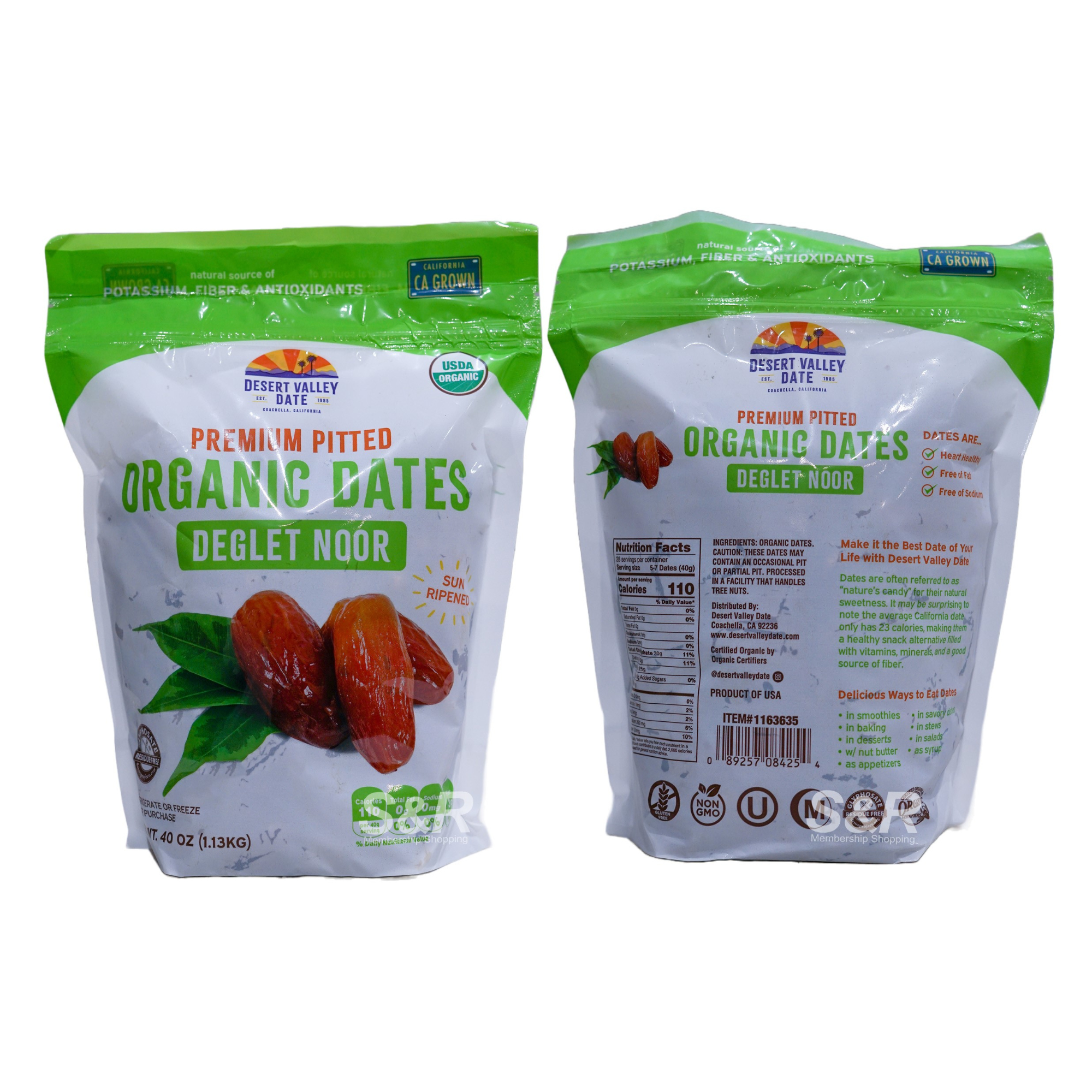Desert Valley Date Premium Pitted Organic