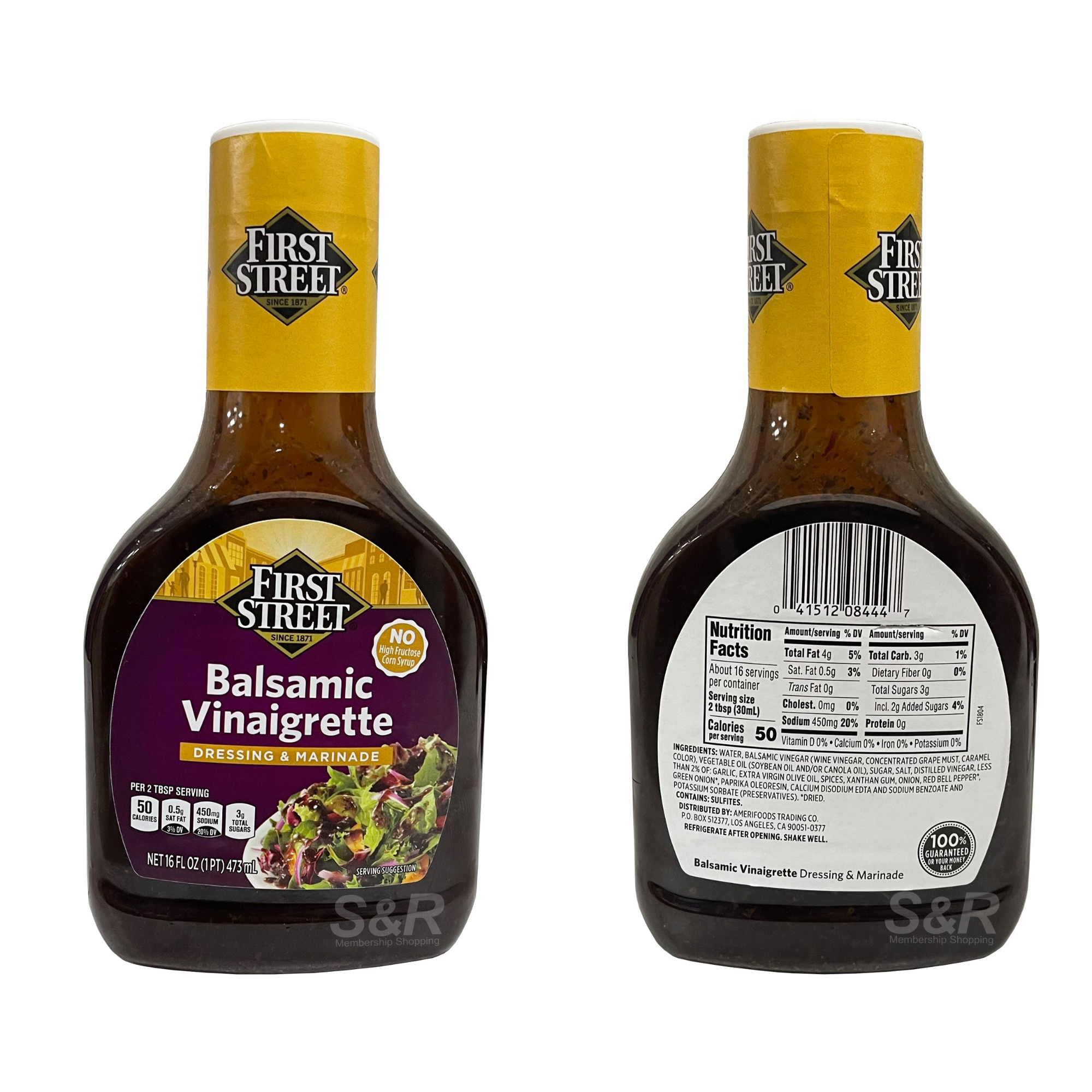 First Street Balsamic Vinaigrette Dressing & Marinade 473mL