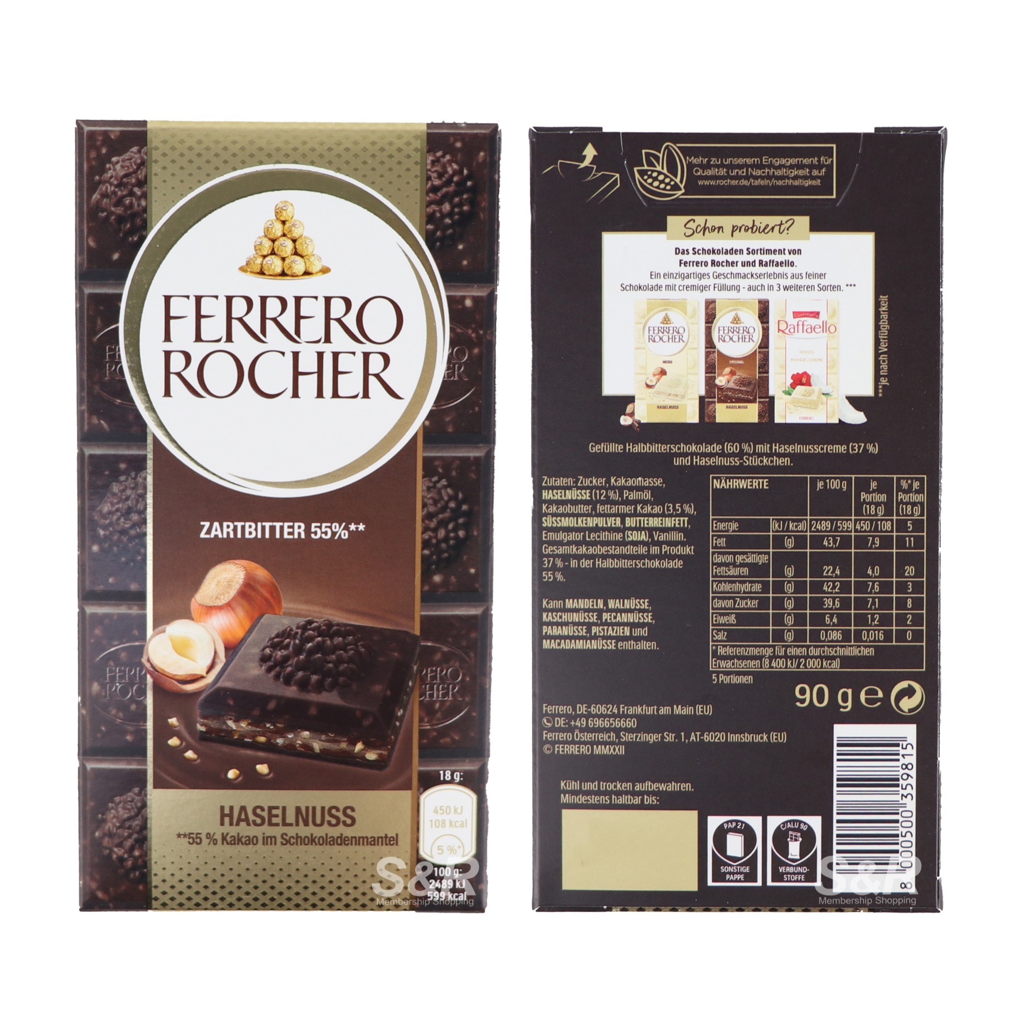 Ferrero Rocher 55% Dark Chocolate