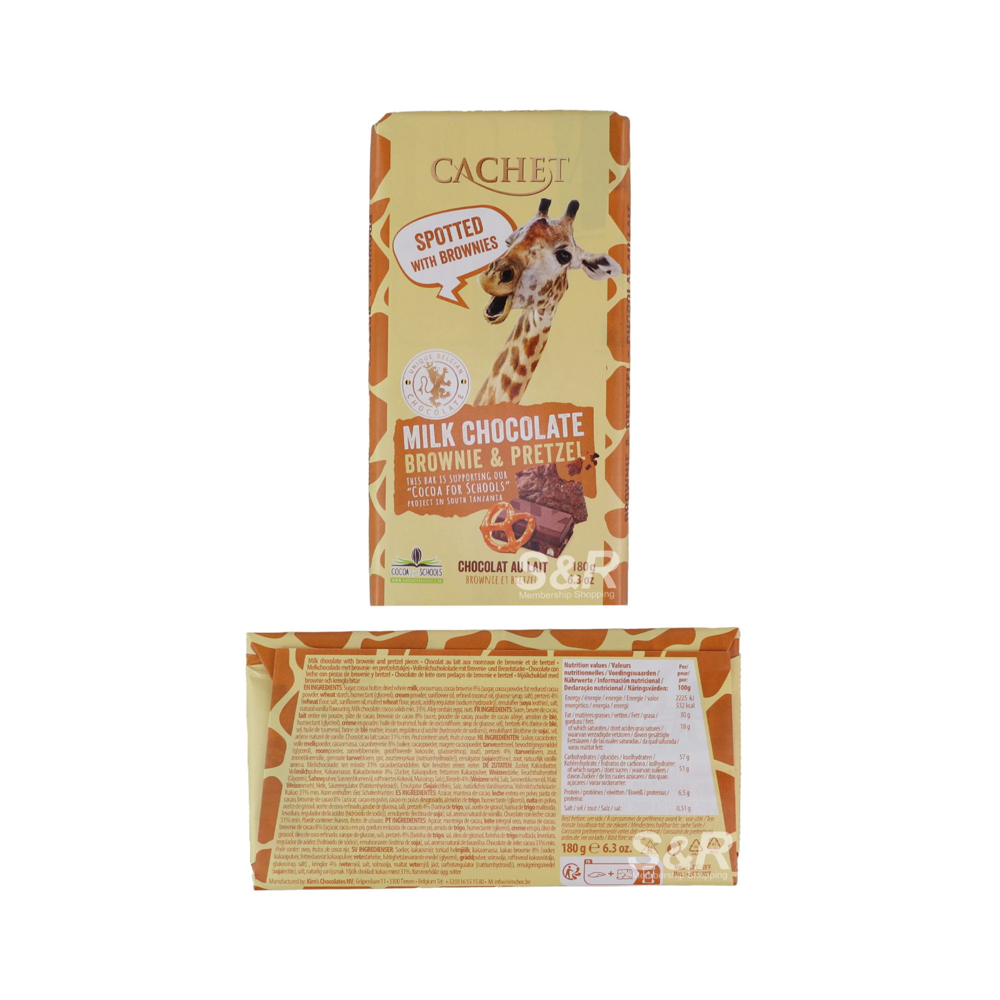 Cachet Brownie & Pretzel