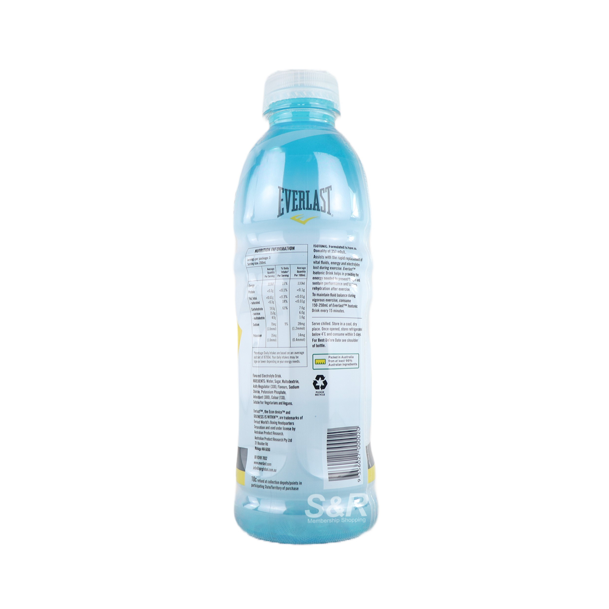 Everlast Blue Blast Isotonic Hydration