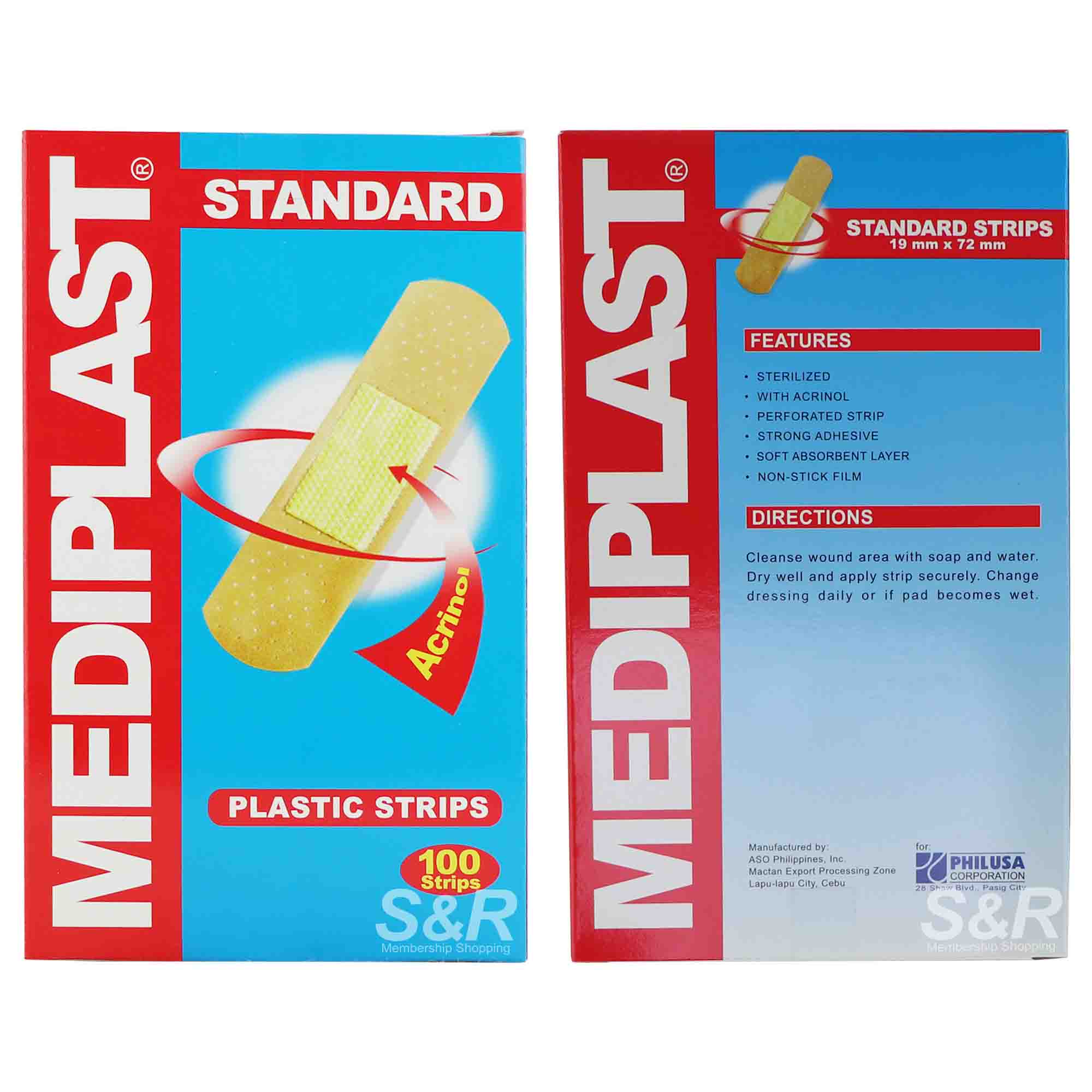 Mediplast Standard Plastic Strips 100pcs