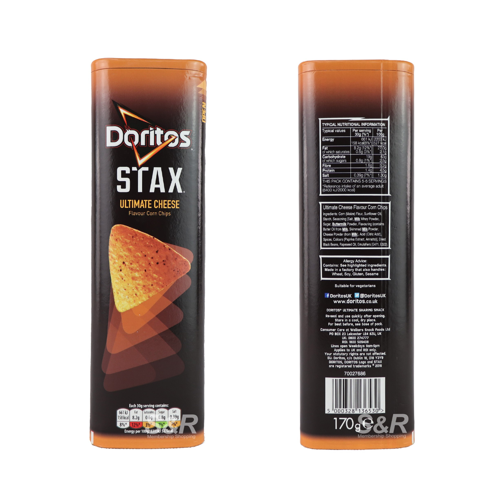 Doritos Stax Ultimate Cheese Corn Chips 170g