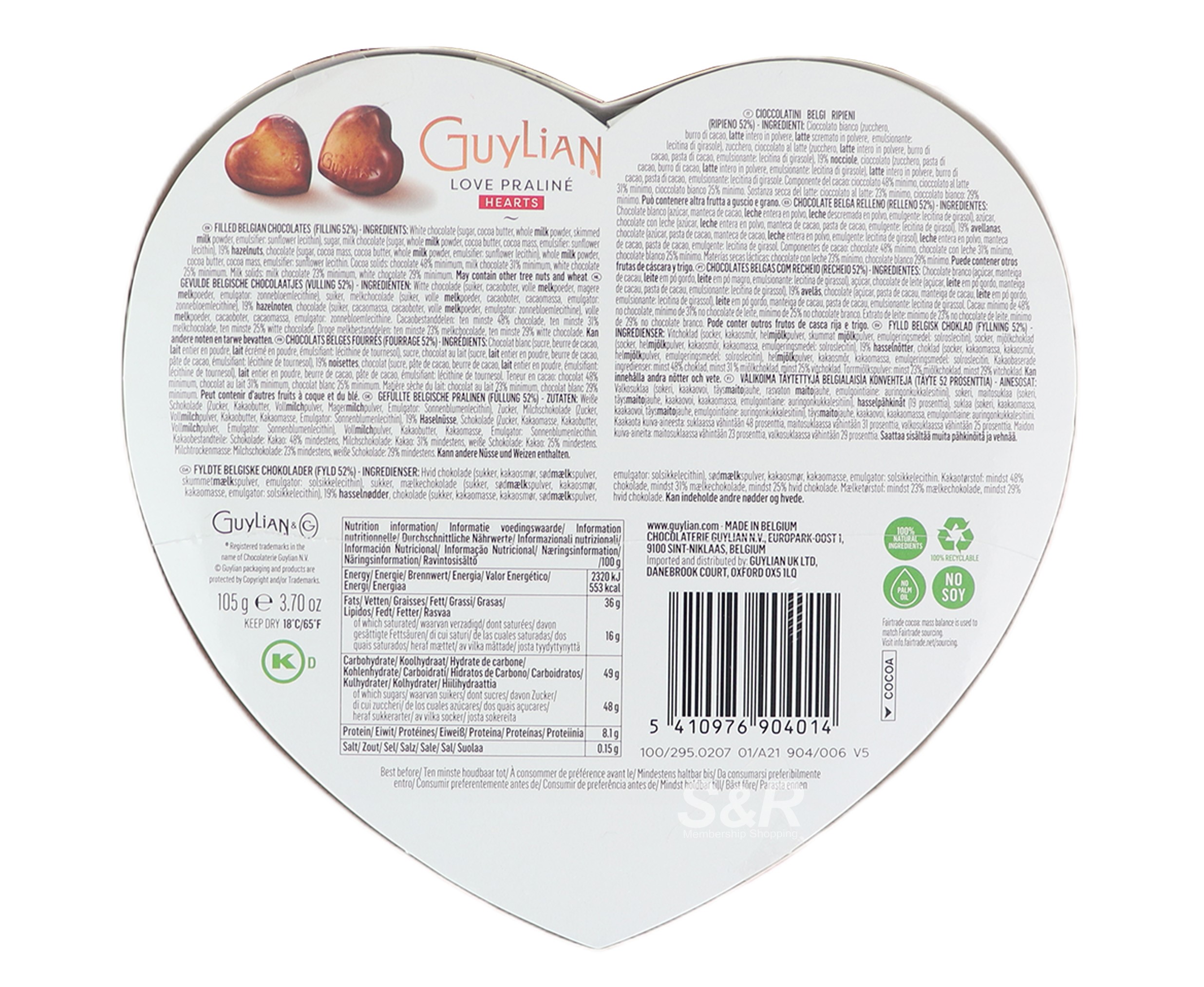 Guylian Love Praline Hearts