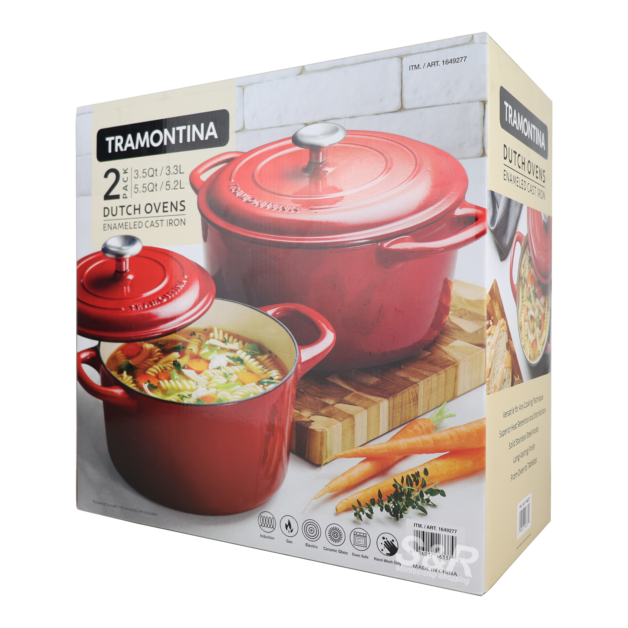 Tramontina Dutch Ovens Cast Iron 2pcs