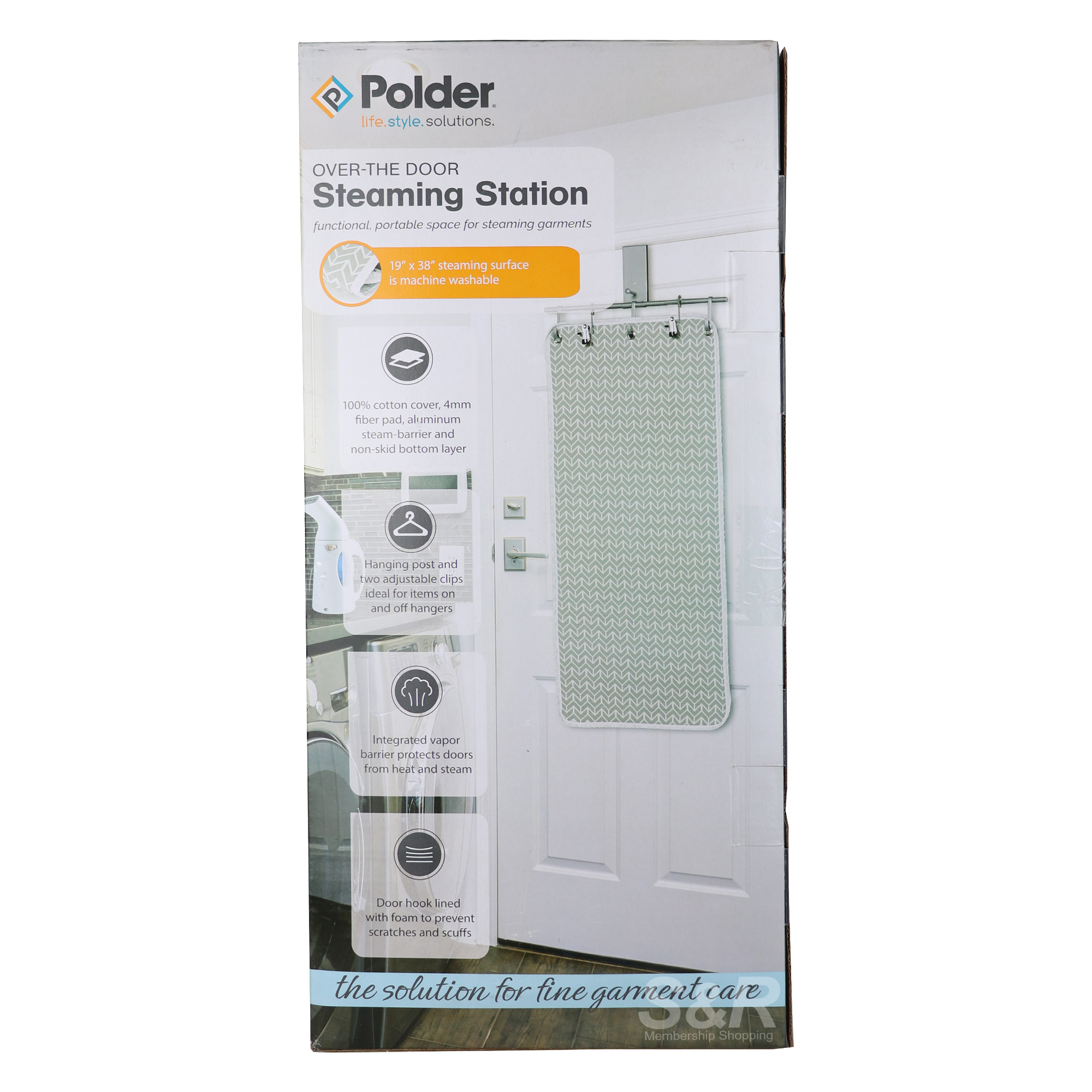 Polder OverTheDoor Steaming Station 19x38in